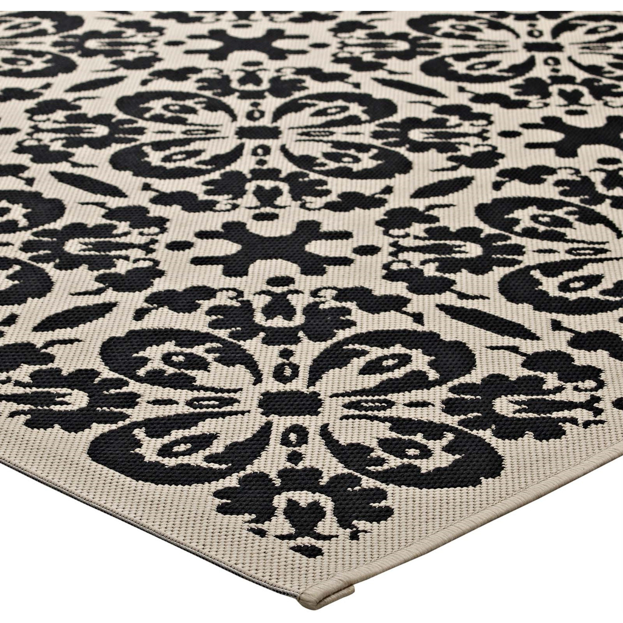 Ariana Vintage Floral Trellis 4x6 Indoor and Outdoor Area Rug
