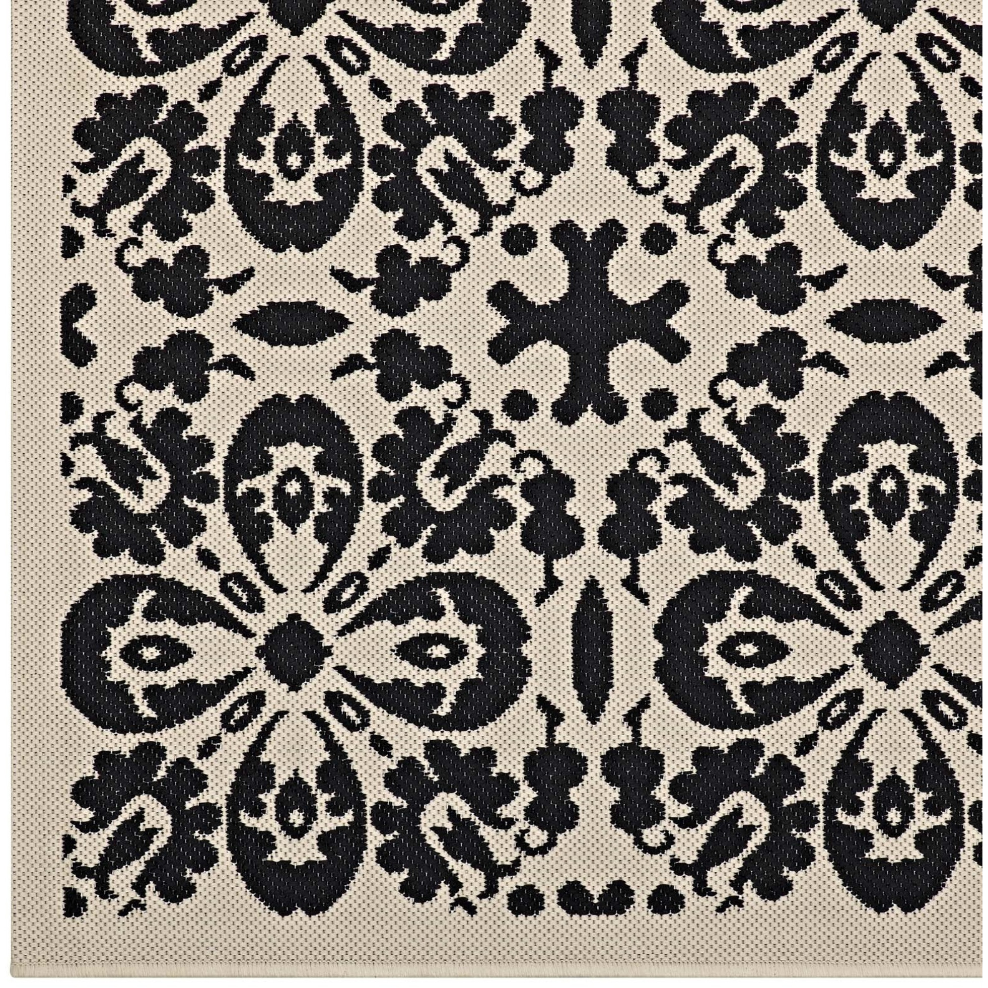 Ariana Vintage Floral Trellis 4x6 Indoor and Outdoor Area Rug