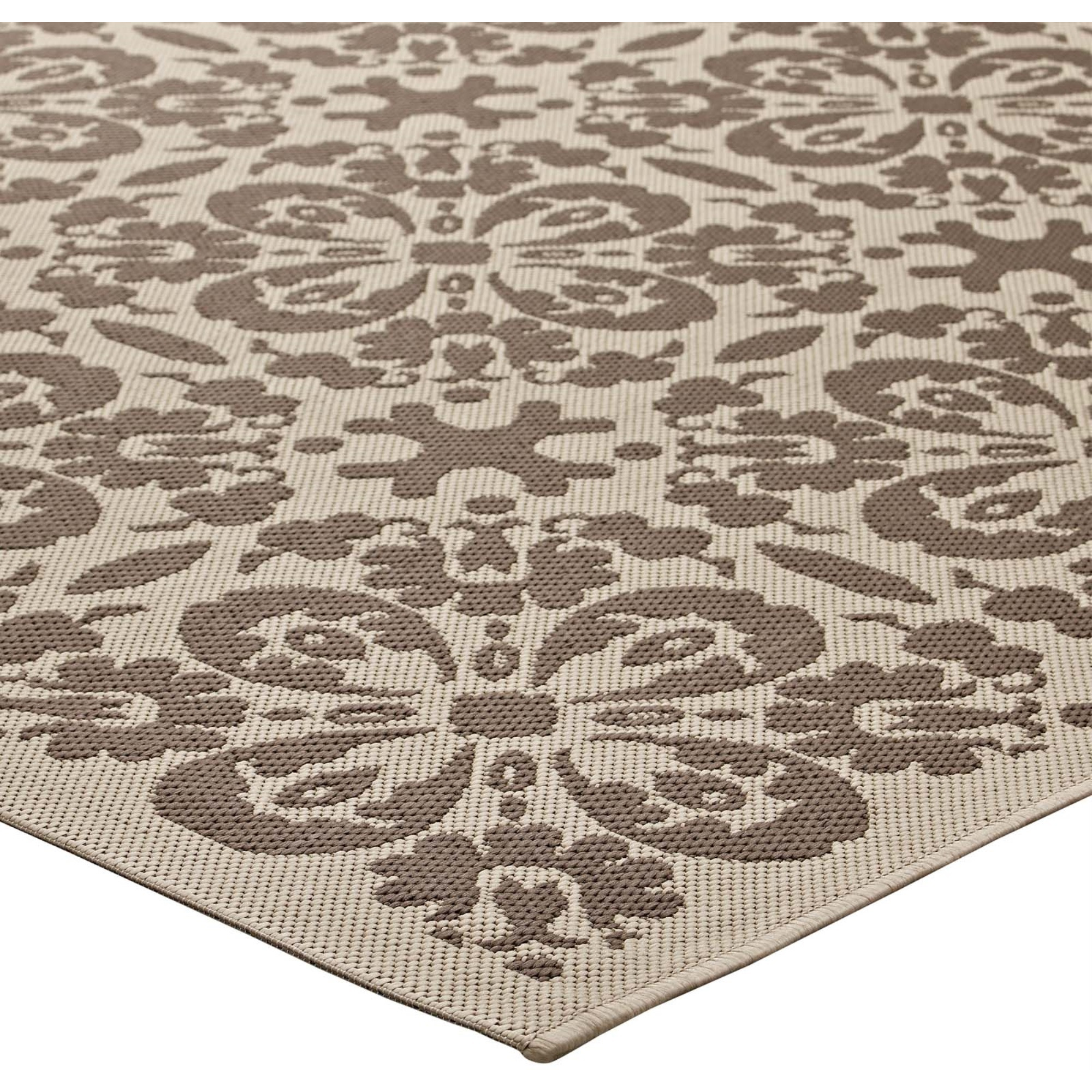 Ariana Vintage Floral Trellis 9x12 Indoor and Outdoor Area Rug