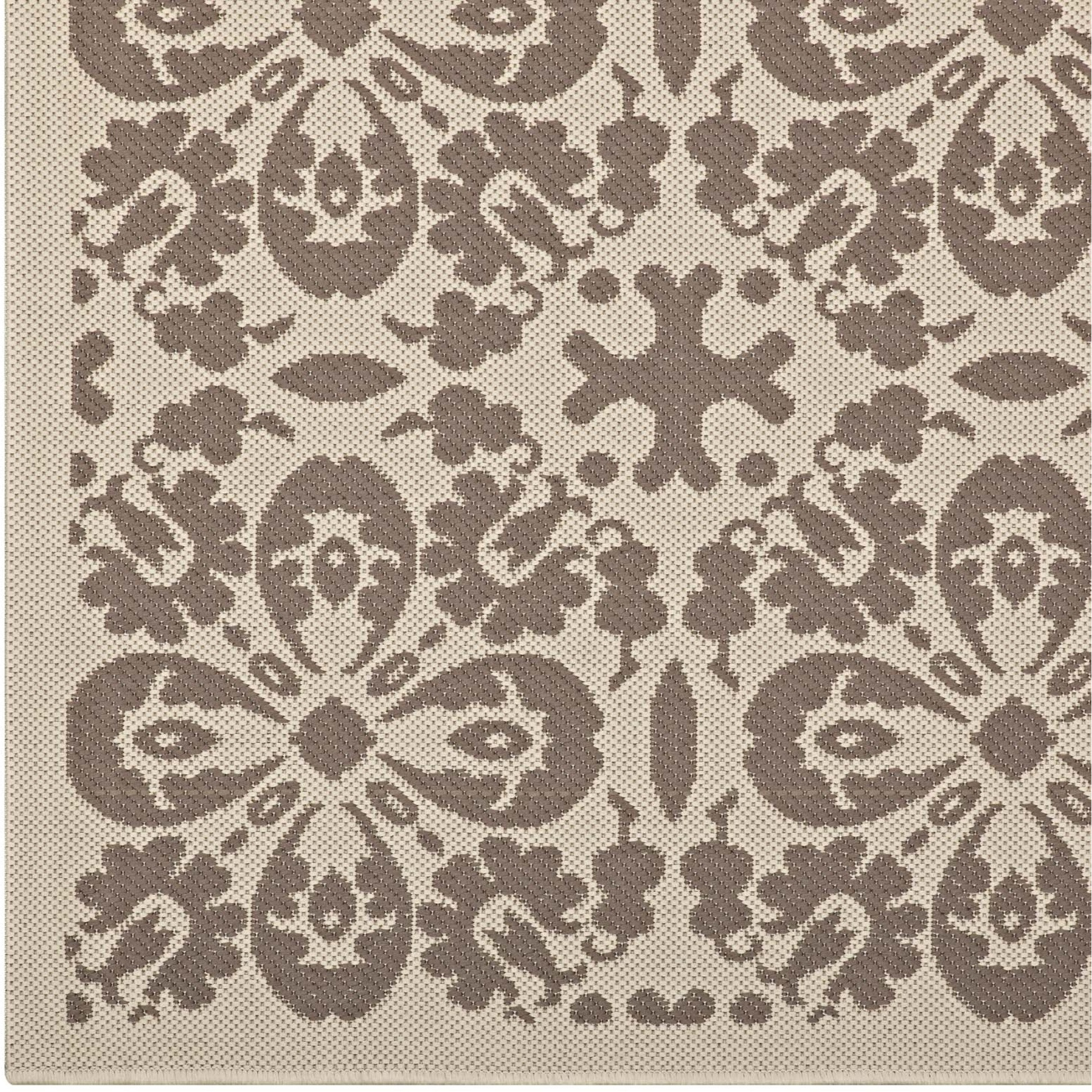 Ariana Vintage Floral Trellis 9x12 Indoor and Outdoor Area Rug