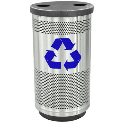 Perforated Recycling Receptacle