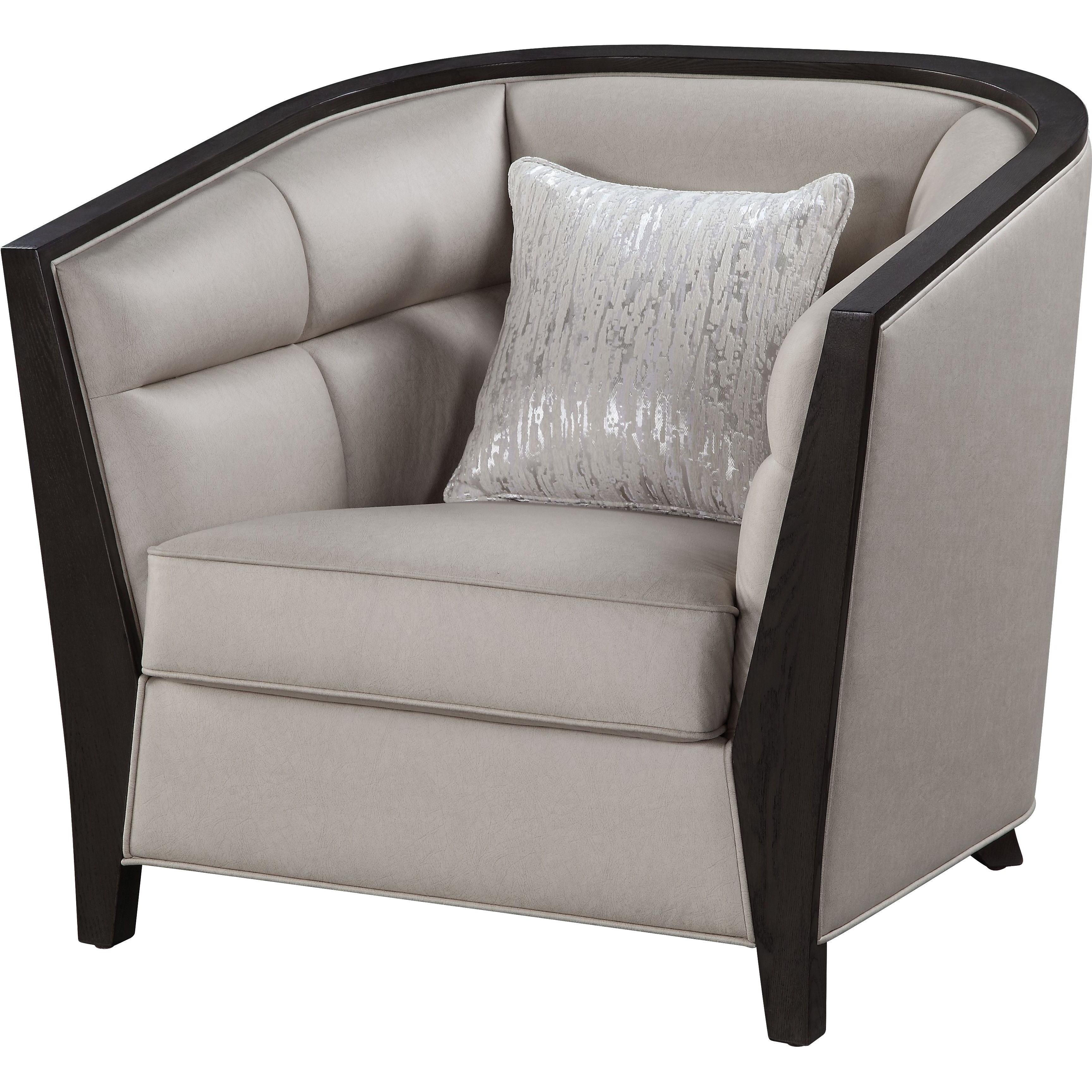 54237 Chair w/pillow - Beige Fabric