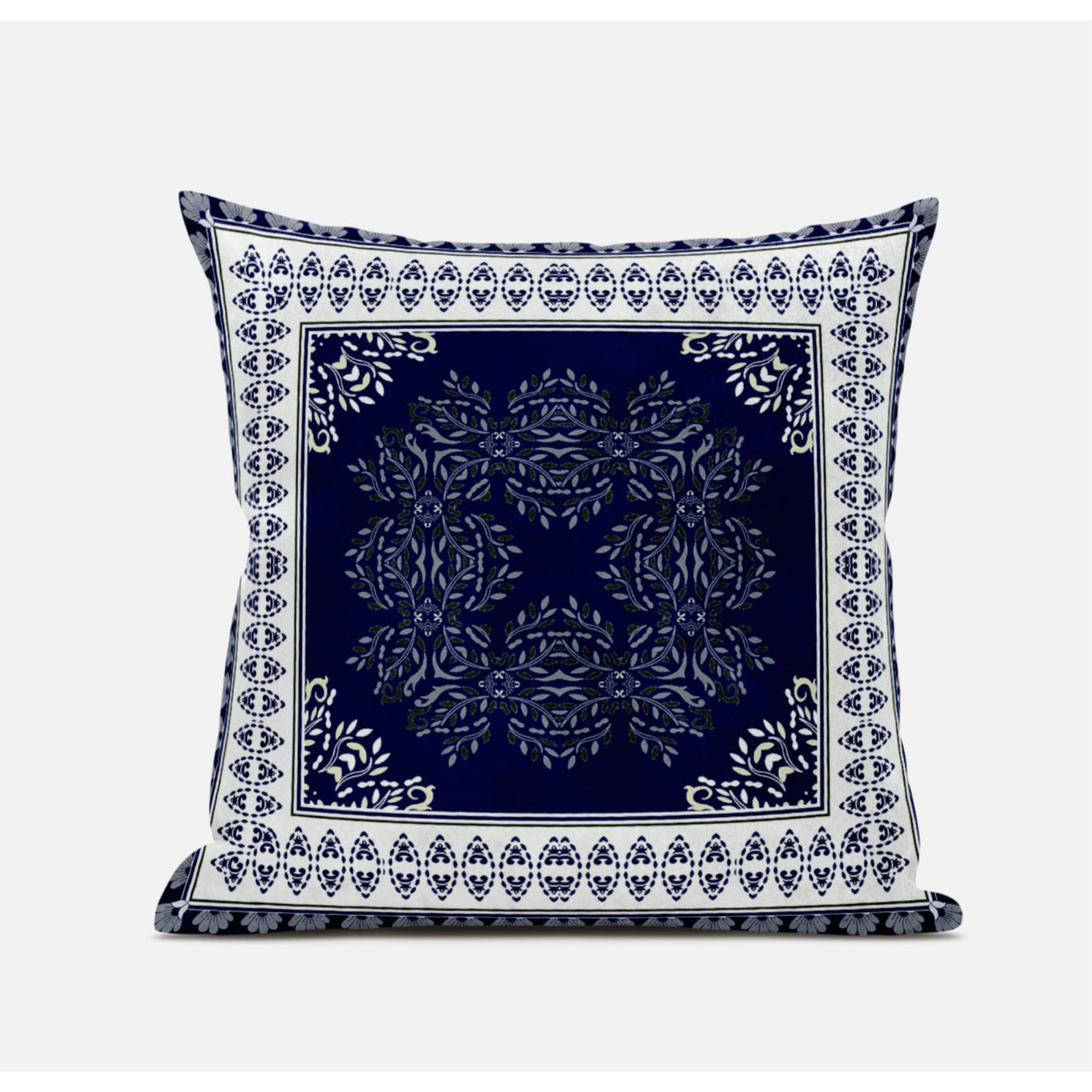 Window Wreath Palace Suede Blown and Closed Pillow by Amrita Sen in Muted Magenta Cream