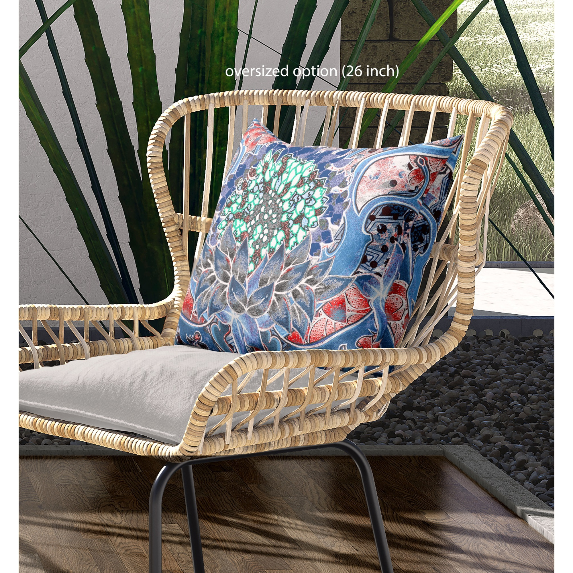 Vase SunFlower Matches Broadcloth Indoor Outdoor Blown and Closed Pillow Sky Blue Pink