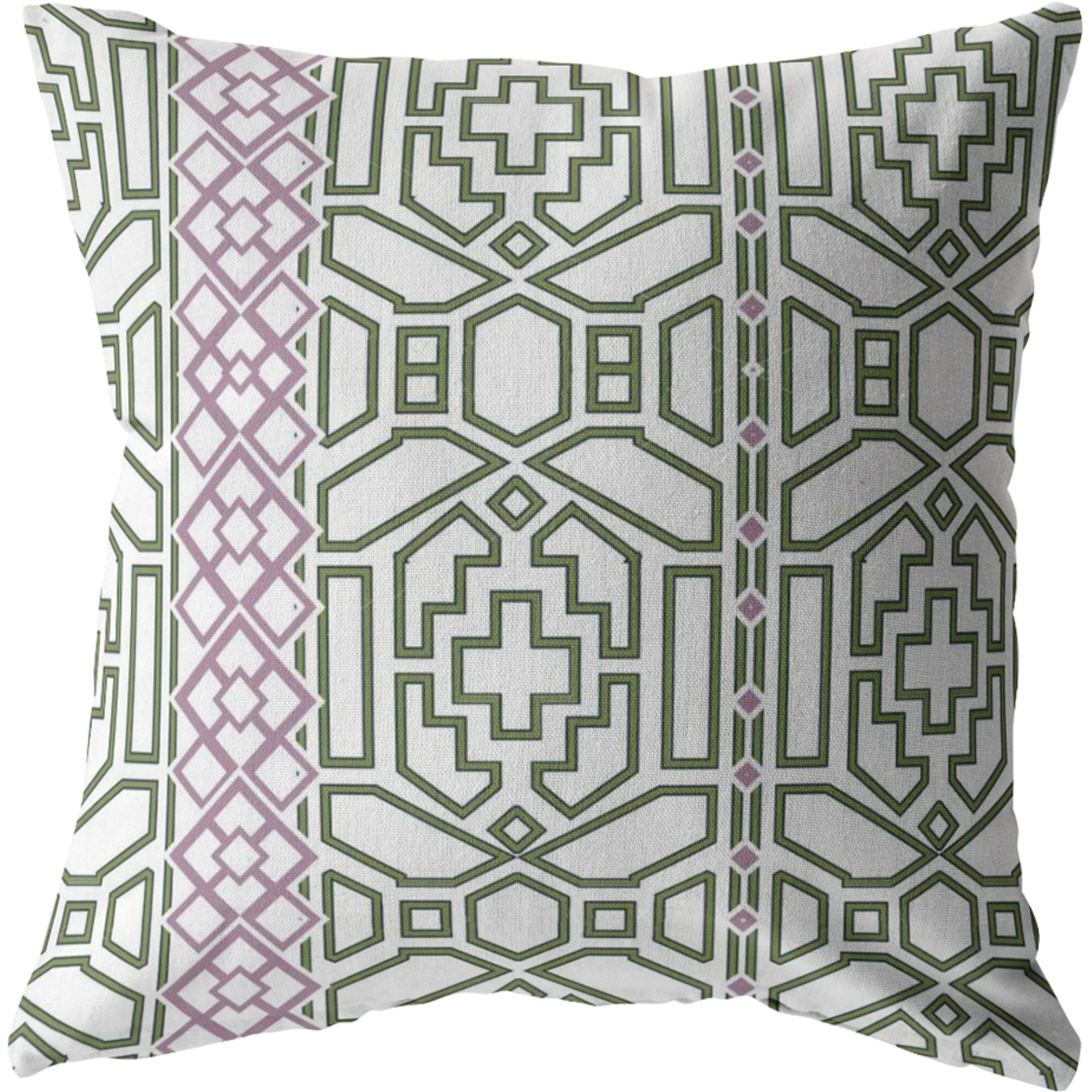 Bird Maze Suede Blown and Closed Pillow White
