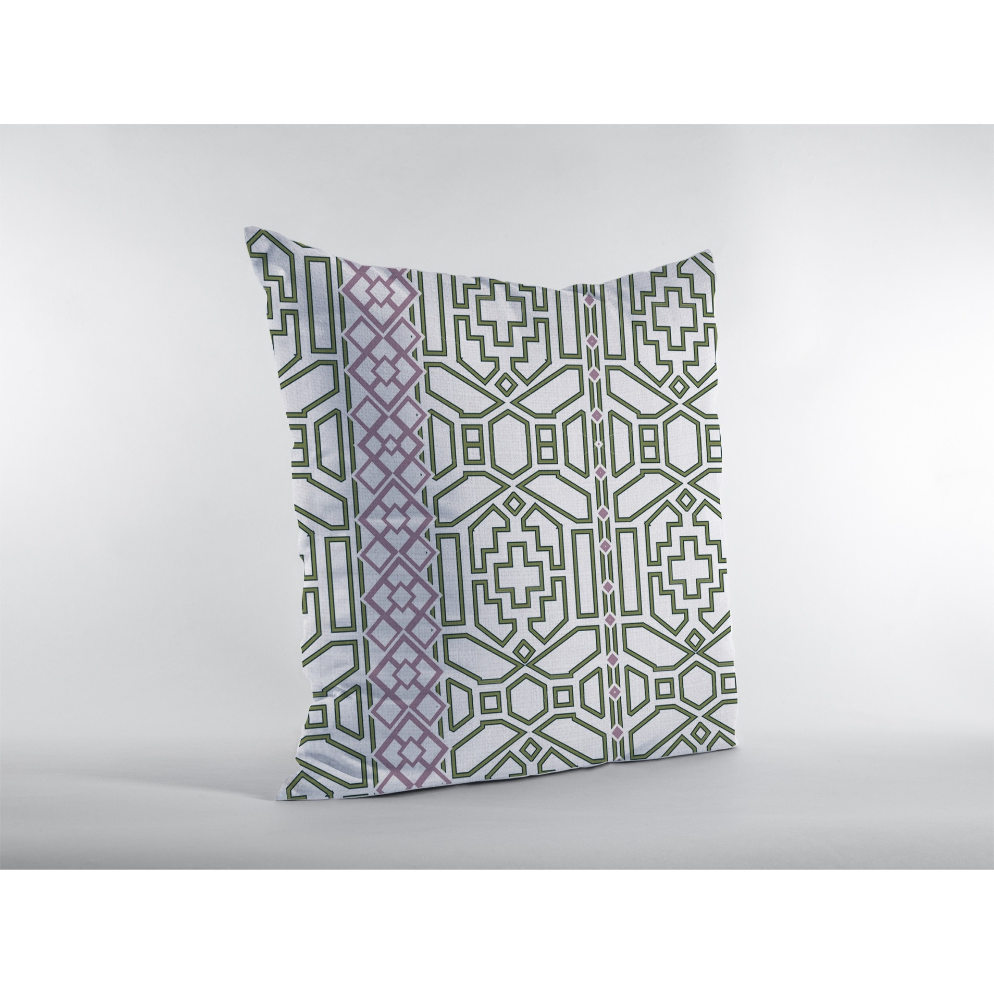 Bird Maze Suede Blown and Closed Pillow White