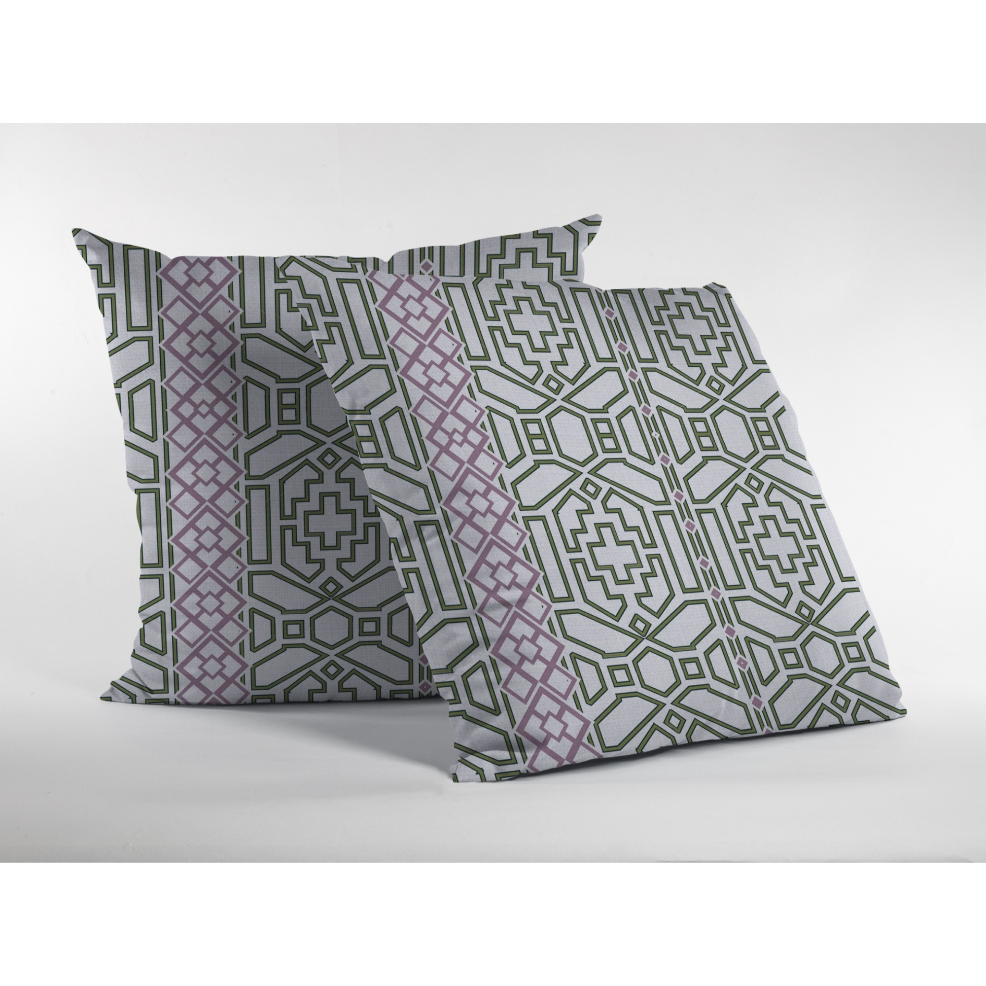 Bird Maze Suede Blown and Closed Pillow White