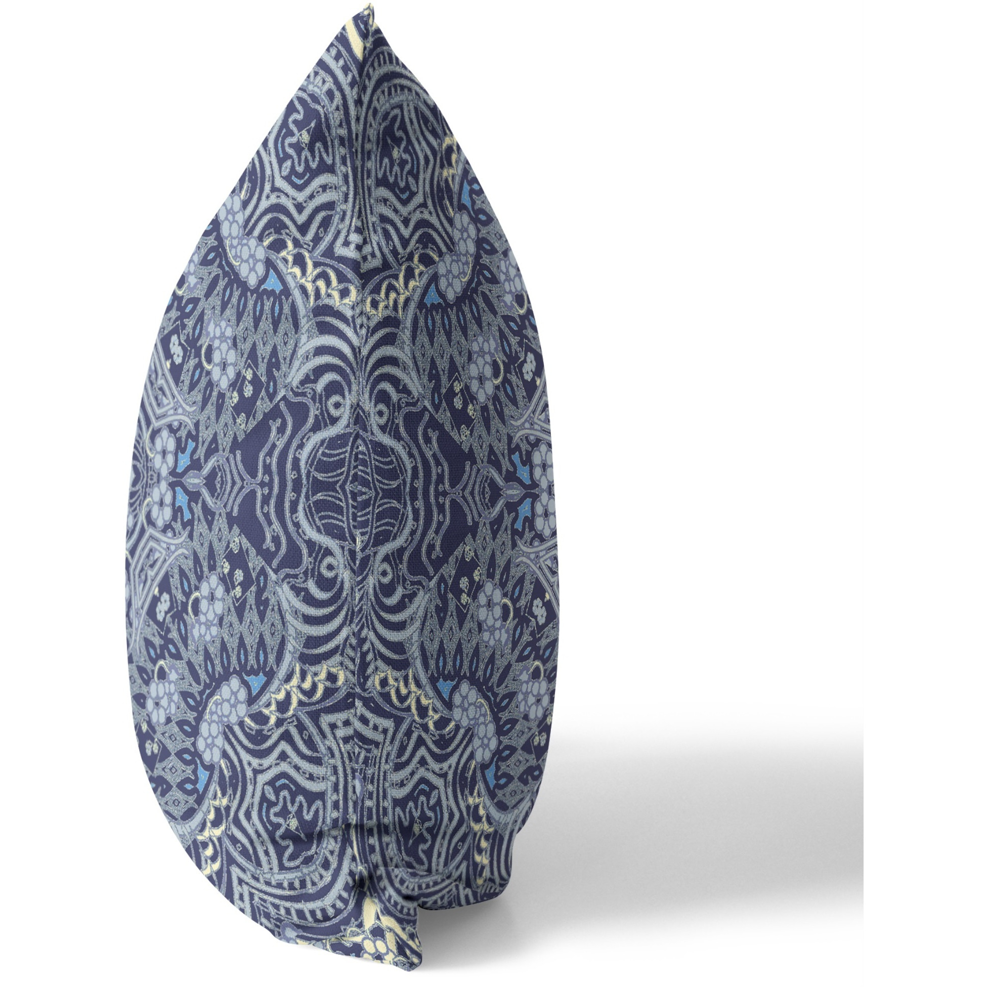 Tree of Life Suede Blown and Closed Pillow Indigo