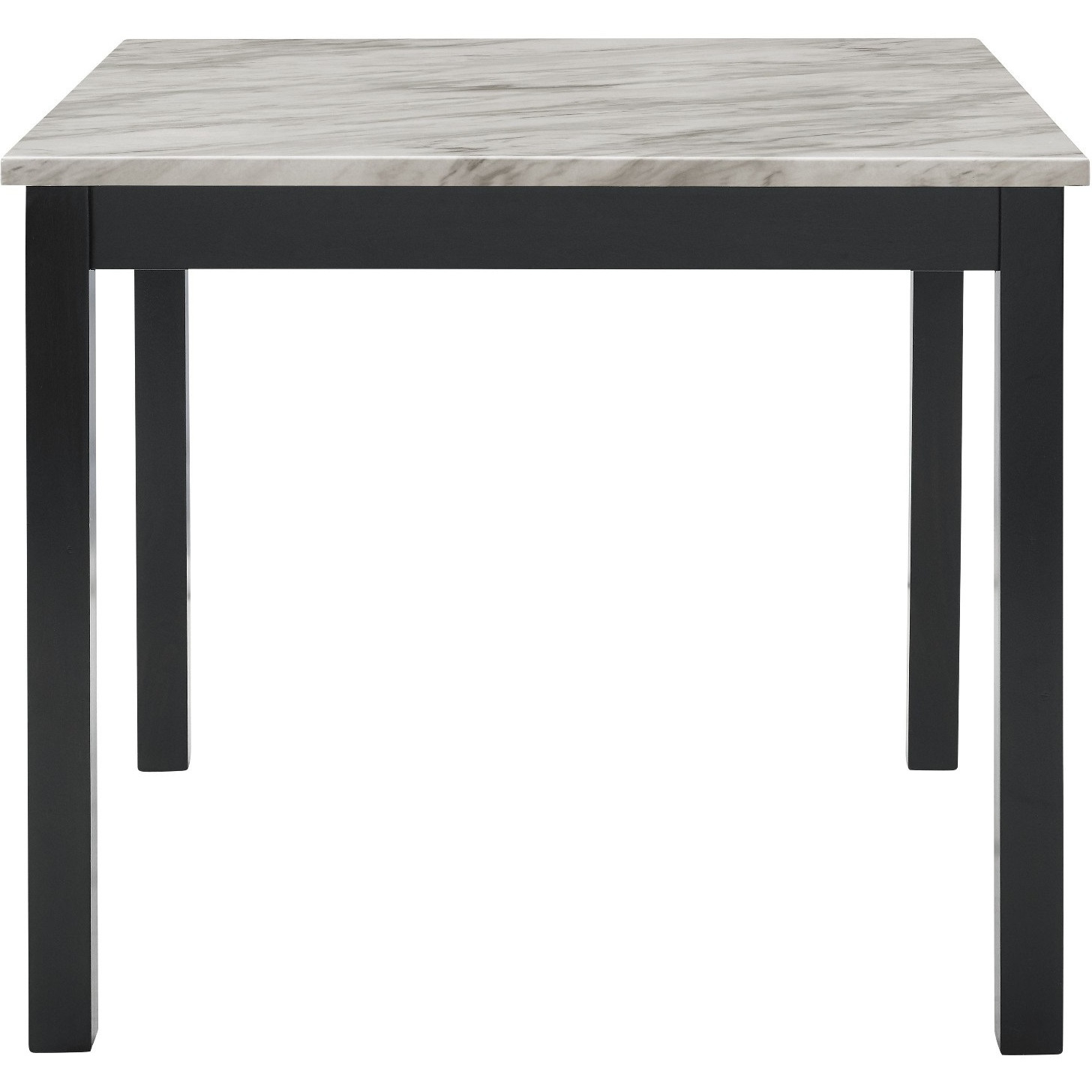 Kate 42 Inch 5 Piece Counter Table Set with Velvet Seating, Gray