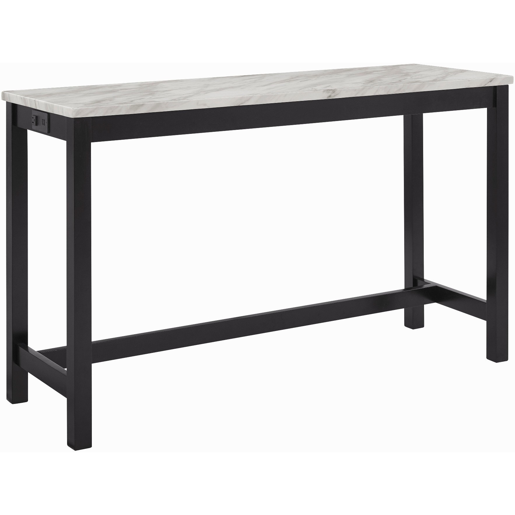 Kate 60 Inch 4 Piece Bar Table Set with Upholstered Stools, Blue
