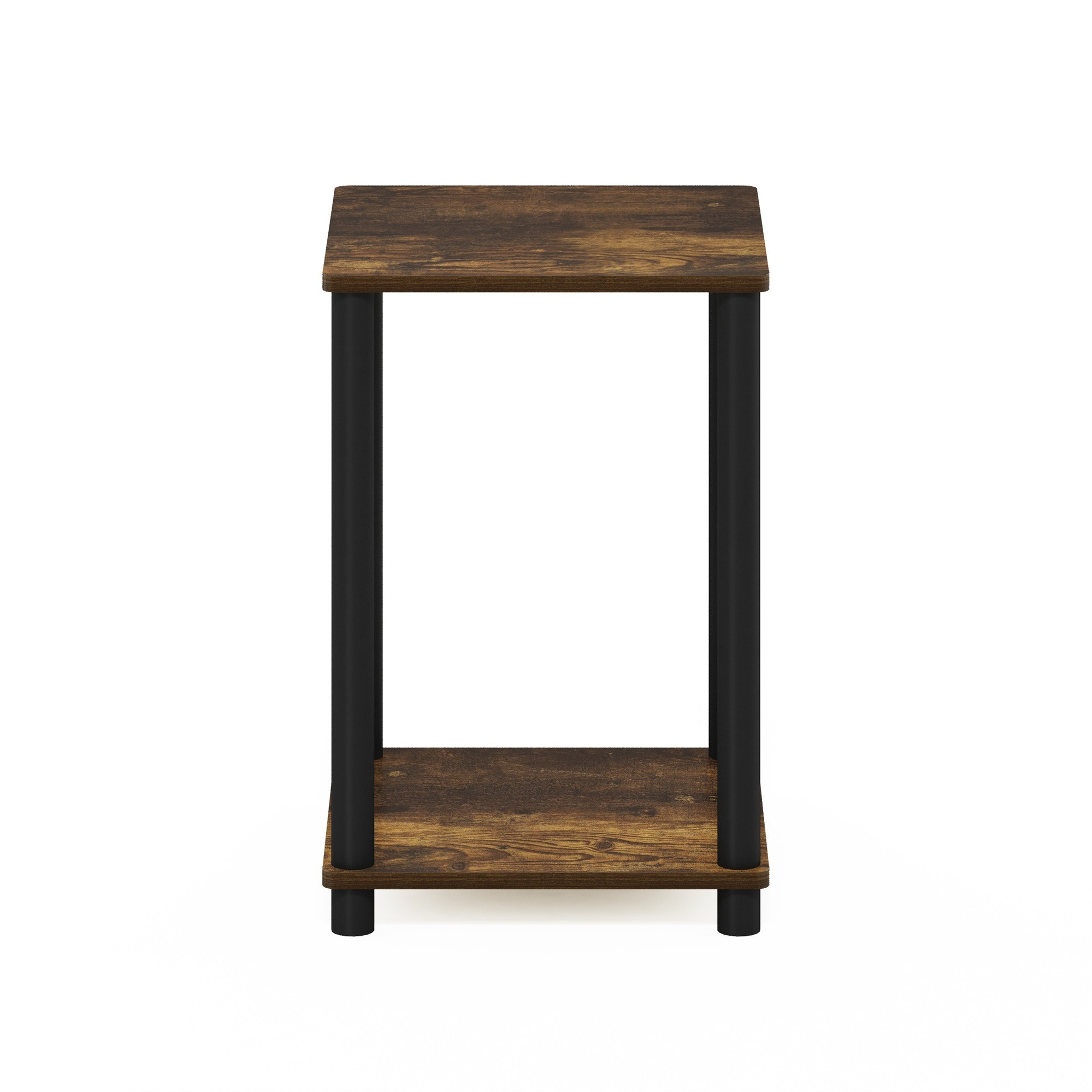 Furinno Turn-N-Tube Haydn End Table, Amber Pine/Black