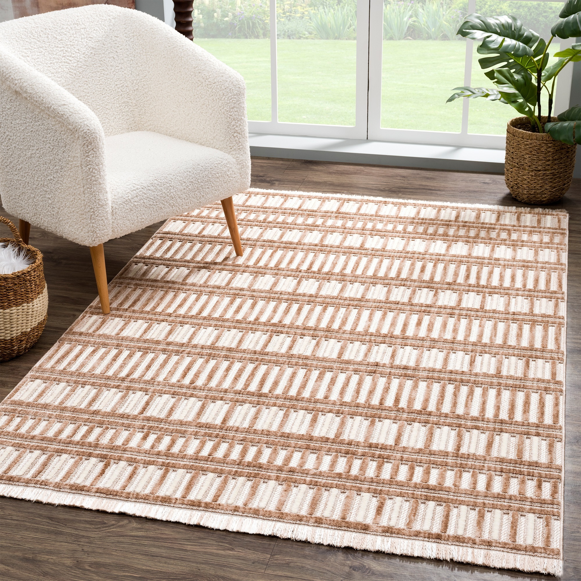 United Weavers Chelsea Yeager Brown Accent Rug 1'10" x 3'