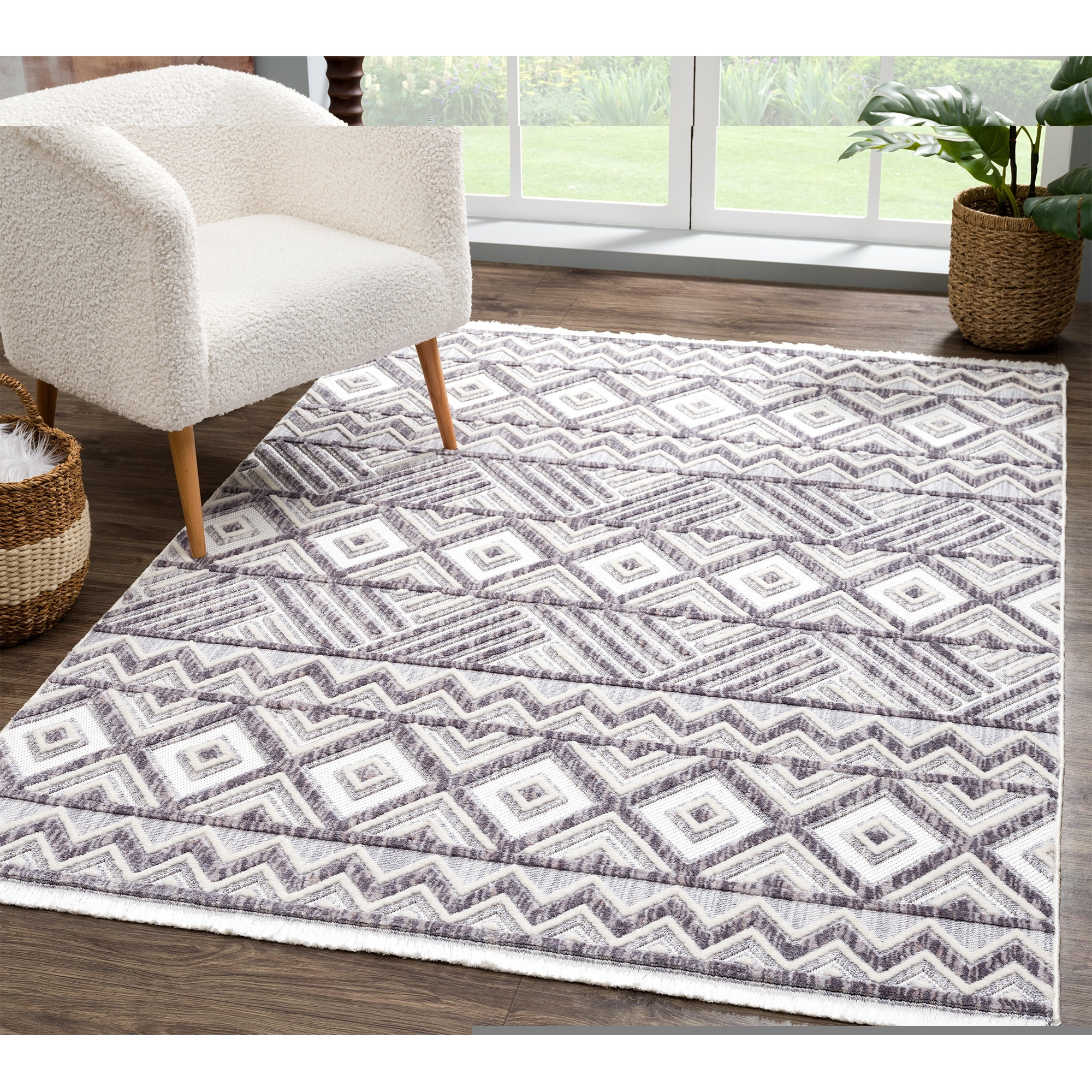 United Weavers Chelsea Brimmer Grey Runner Rug 2'7" x 7'2"