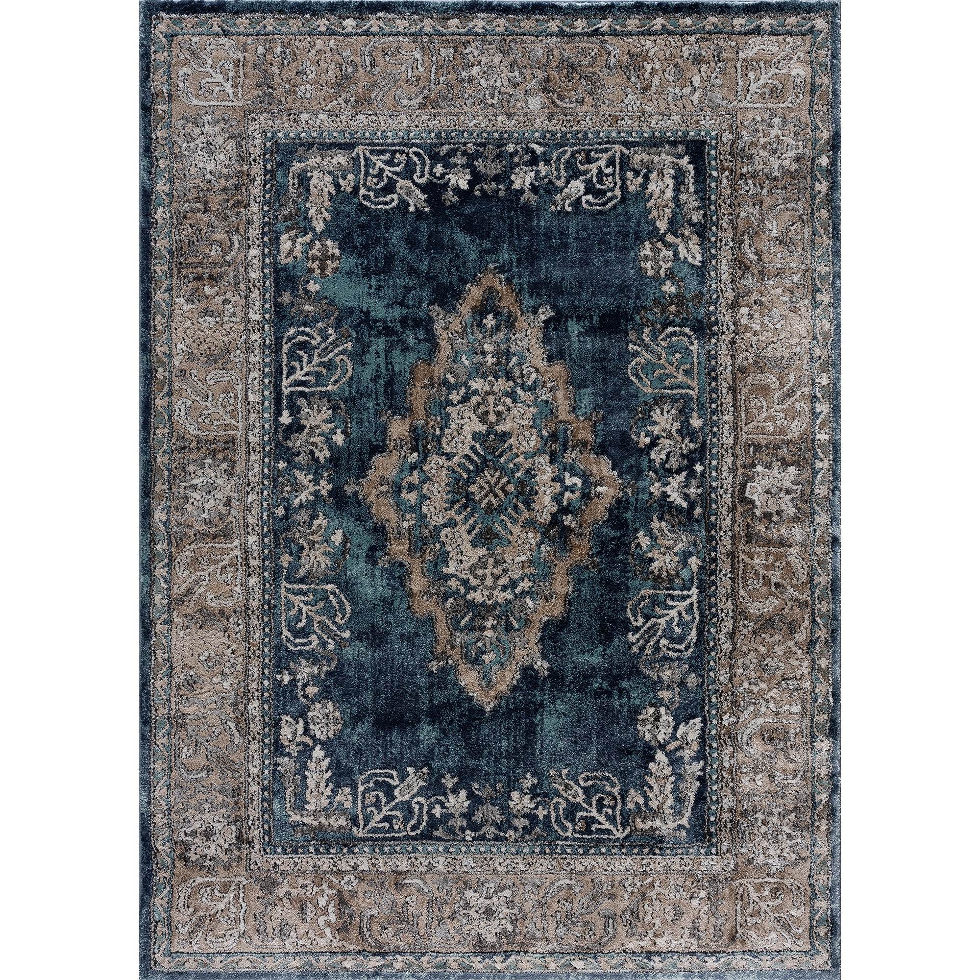 United Weavers Portsmouth Home Sky Blue Area Rug 5'3" x 7'2"