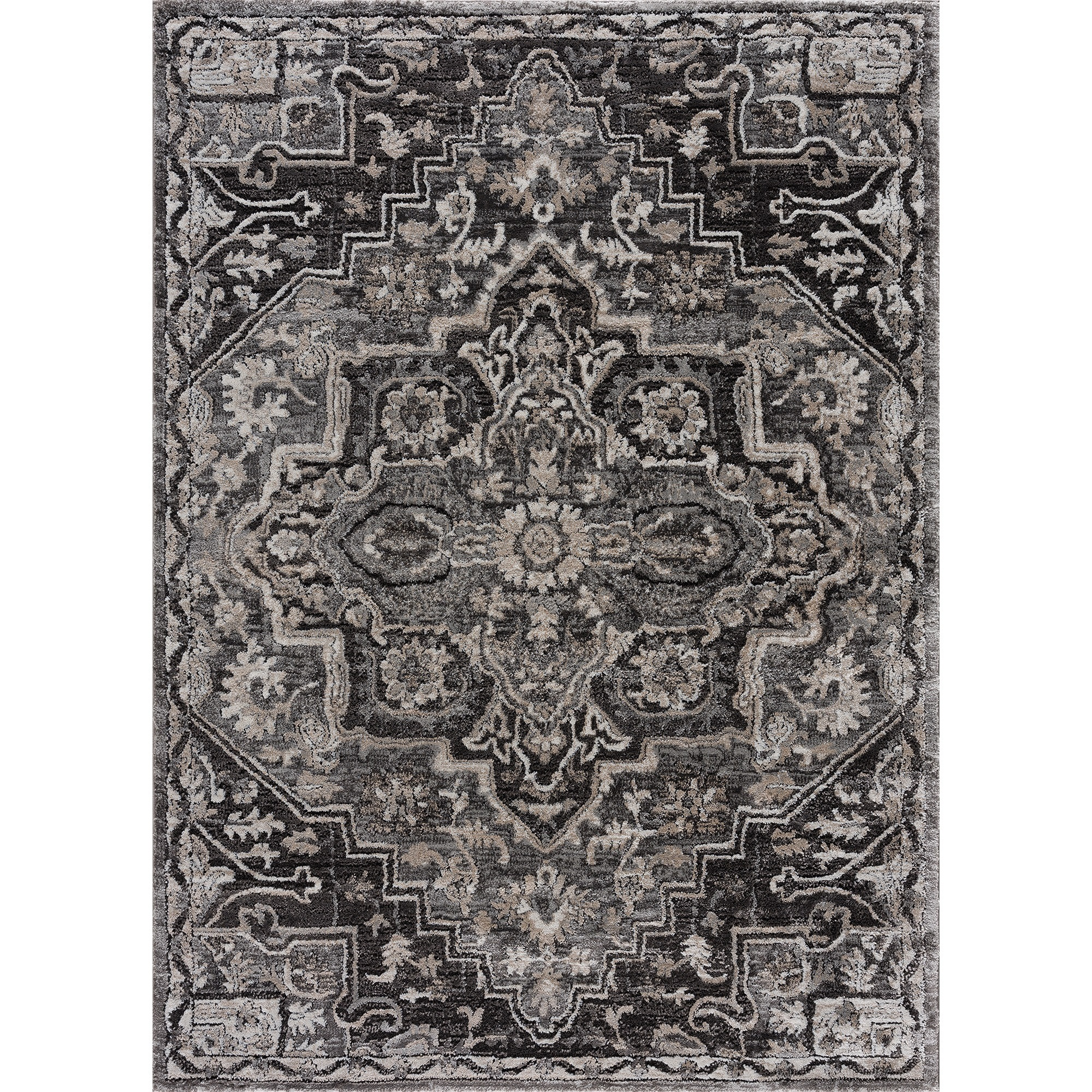 United Weavers Portsmouth Ancient Land  Grey Accent Rug 1'10" x 3'