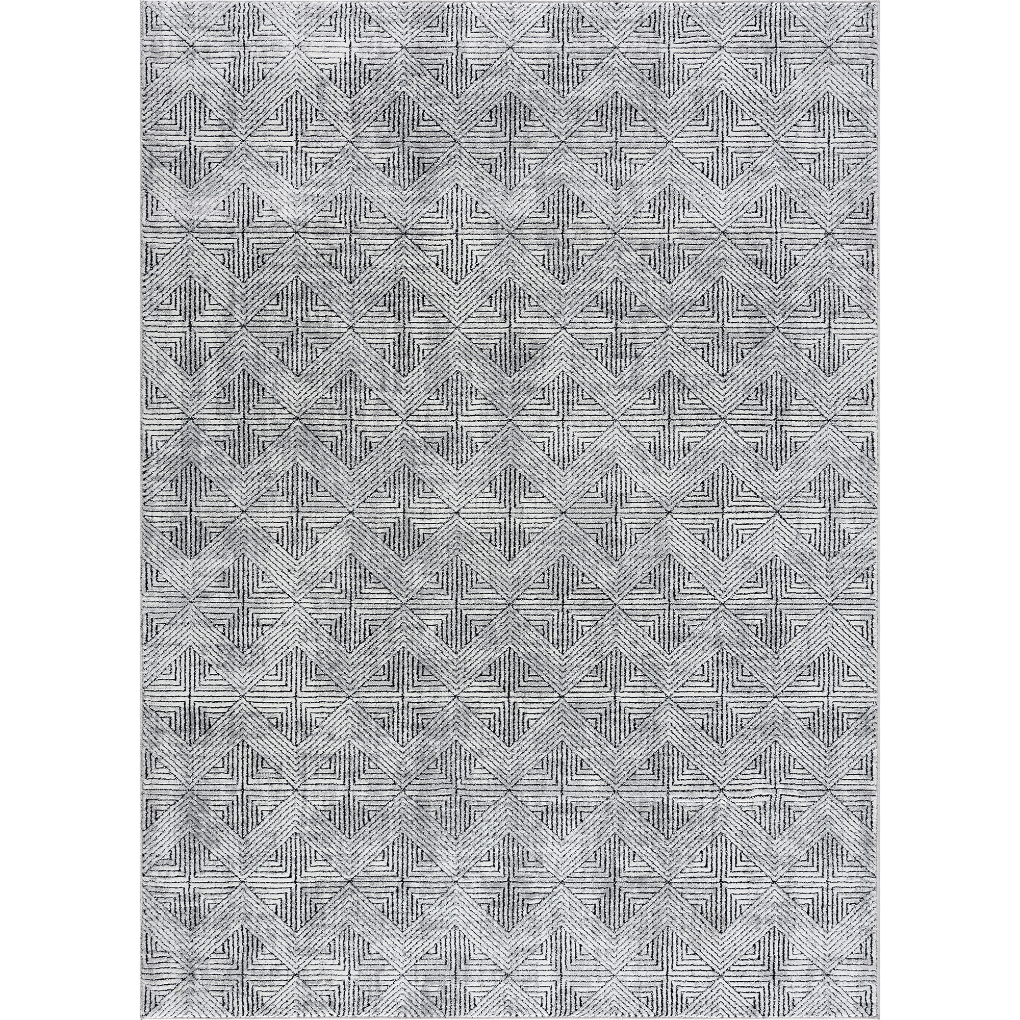 United Weavers Reserve La Luna Black Area Rug 5'3" x 7'2"