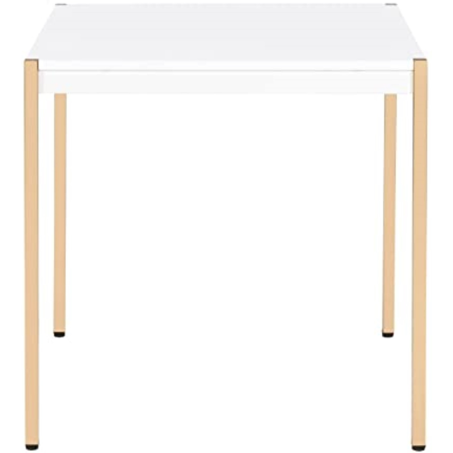 LV00035 - End Table, White & Gold Finish - Otrac