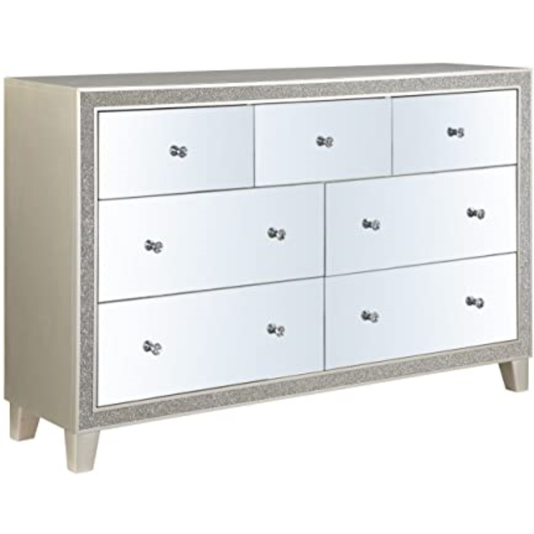 BD00246 - Dresser, Mirrored & Champagne Finish - Sliverfluff