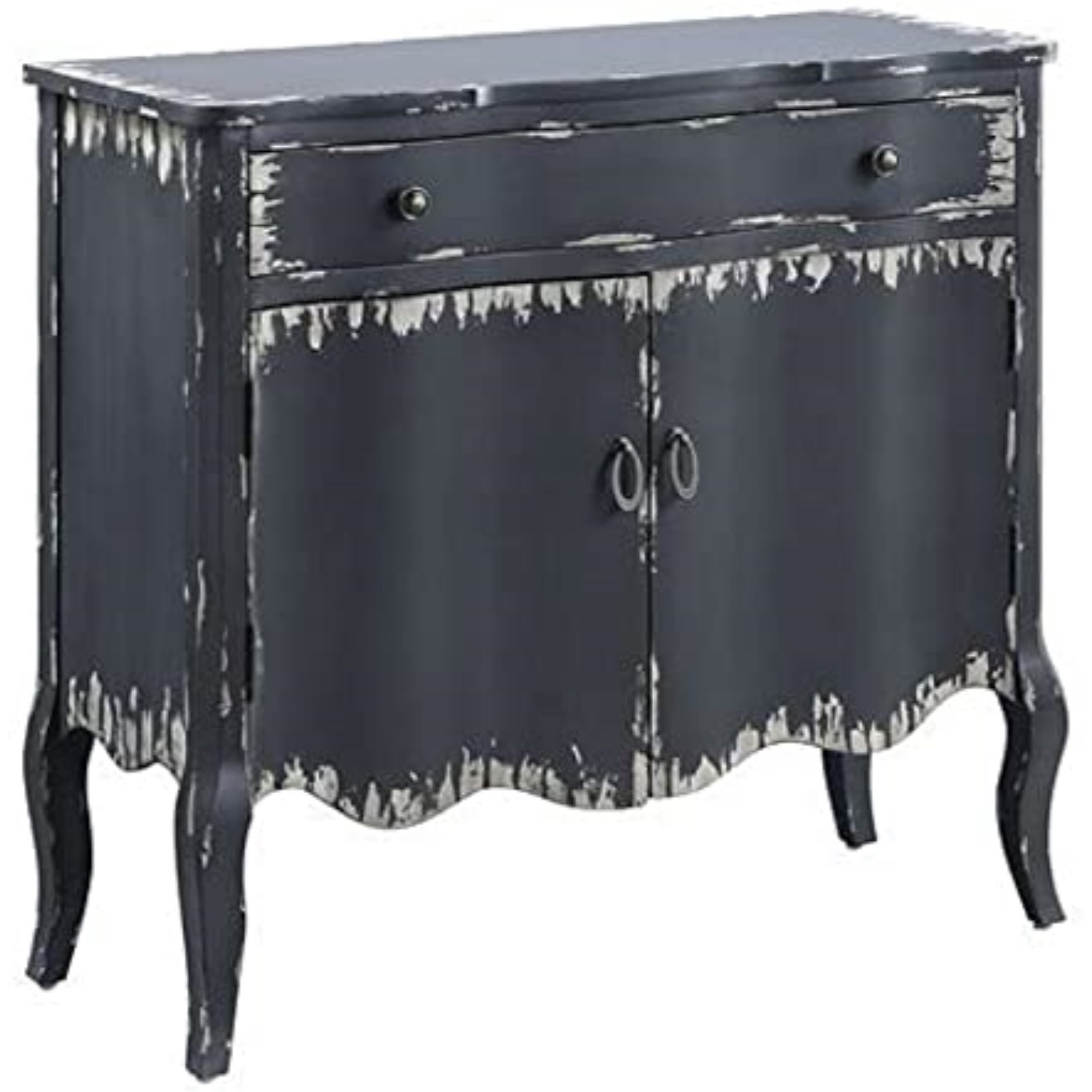 AC00287 - Console Table, Antique Gray Finish - Deianira
