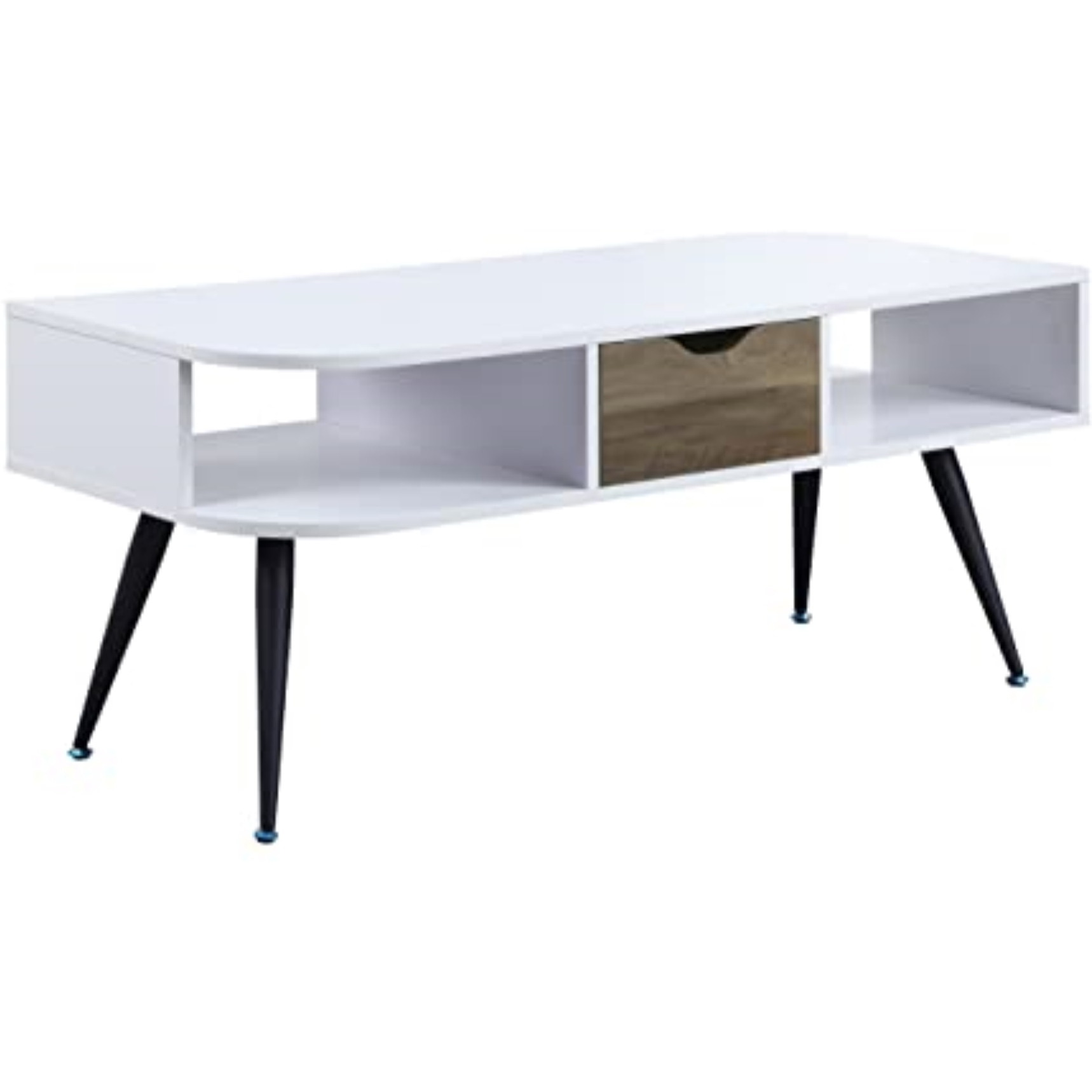 LV00322 - Coffee Table, White & Black Finish - Halima