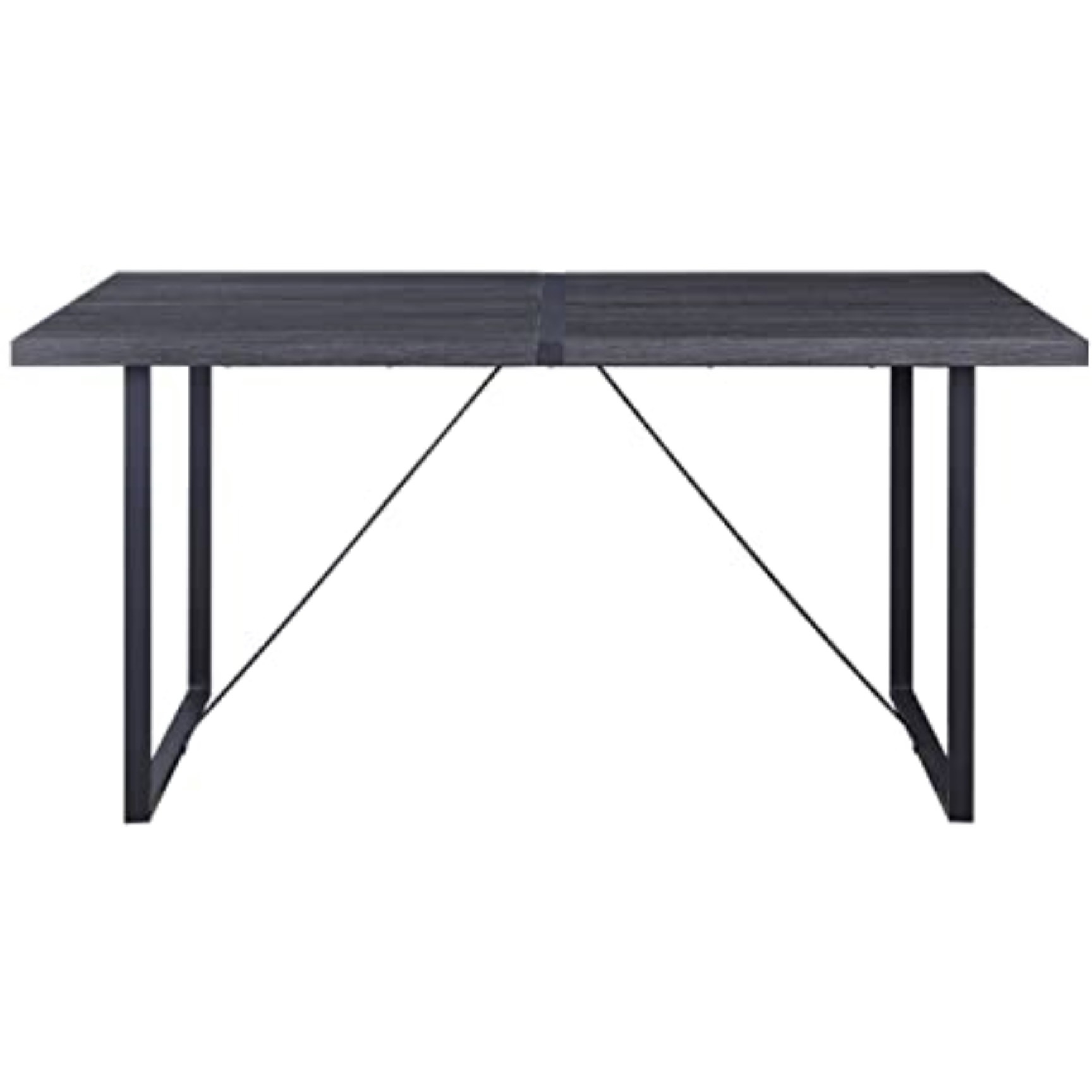 DN00447 - Dinning Table, Gray Oak & Black Finish - Nakula