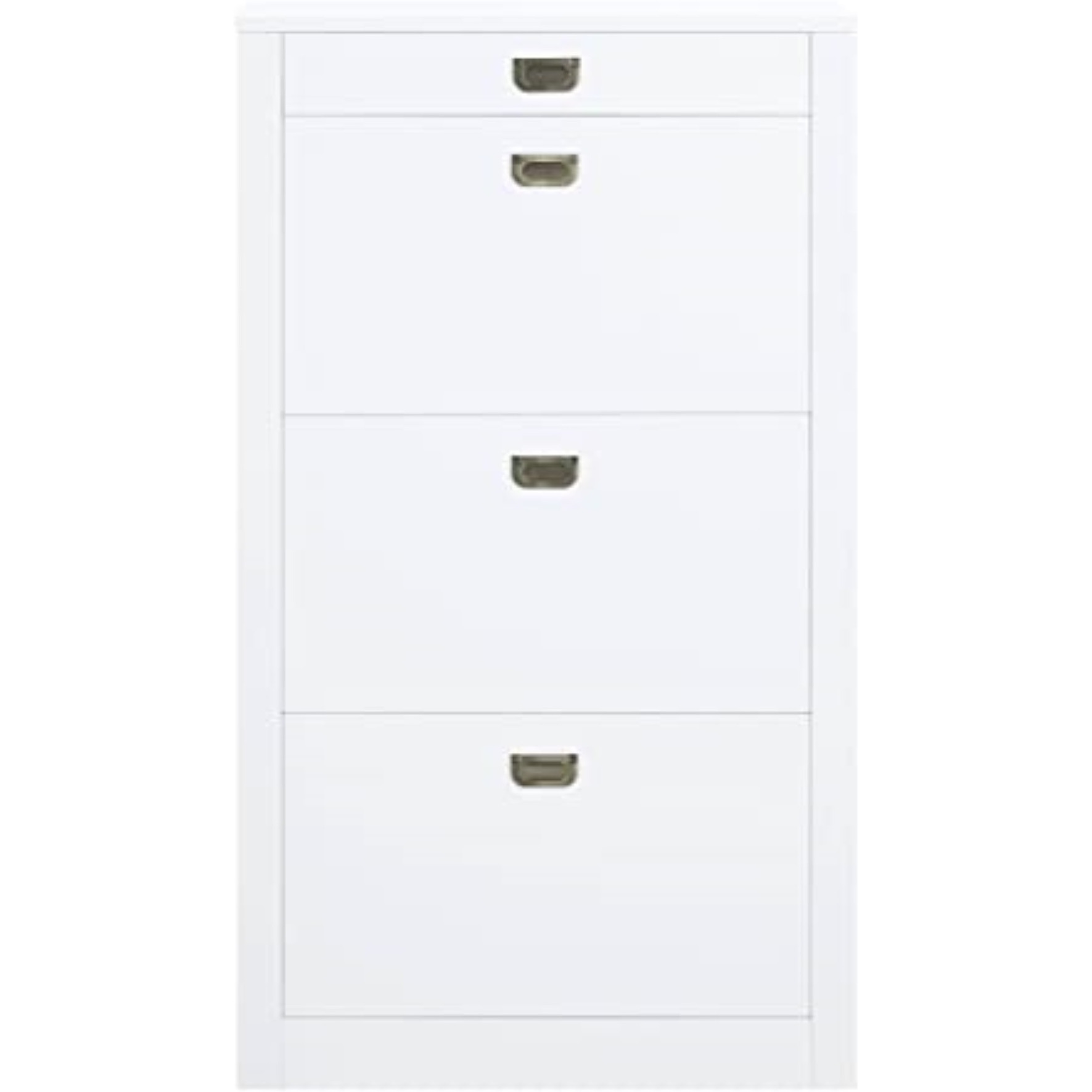 AC00744 - Shoe Cabinet, White High Gloss Finish - Pagan