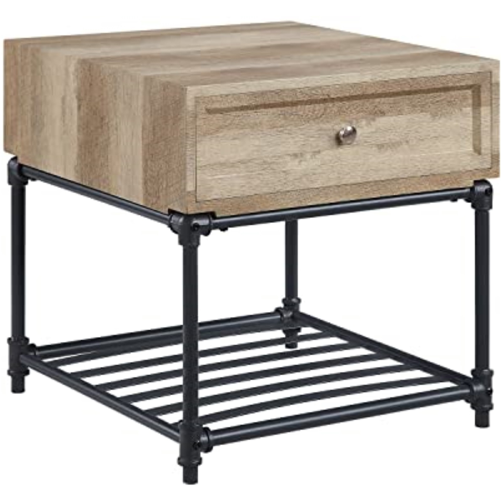 LV00749 - End Table, Oak & Sandy Black Finish - Brantley