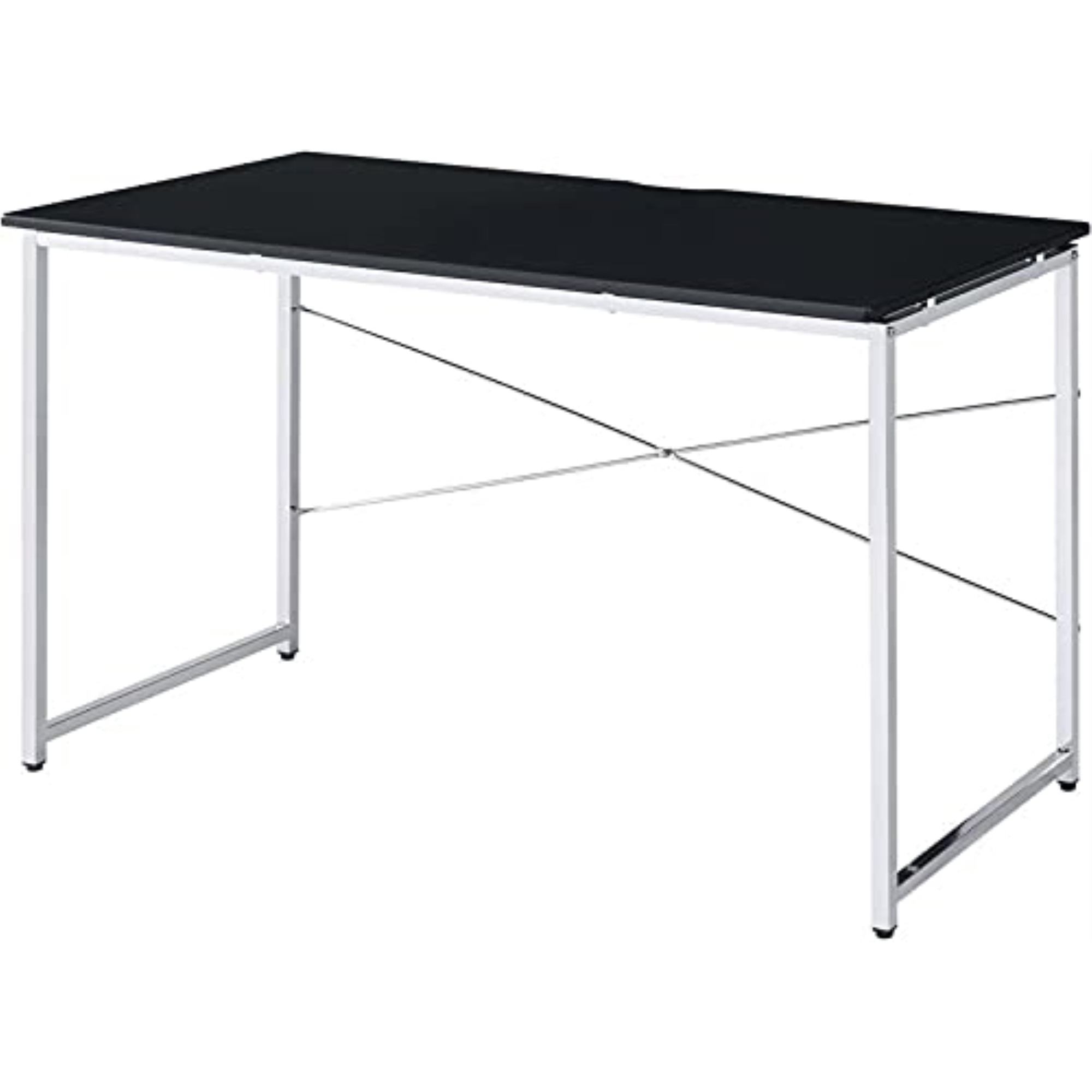 AC00904 - Vanity Desk , Black & Chrome Finish - Tennos