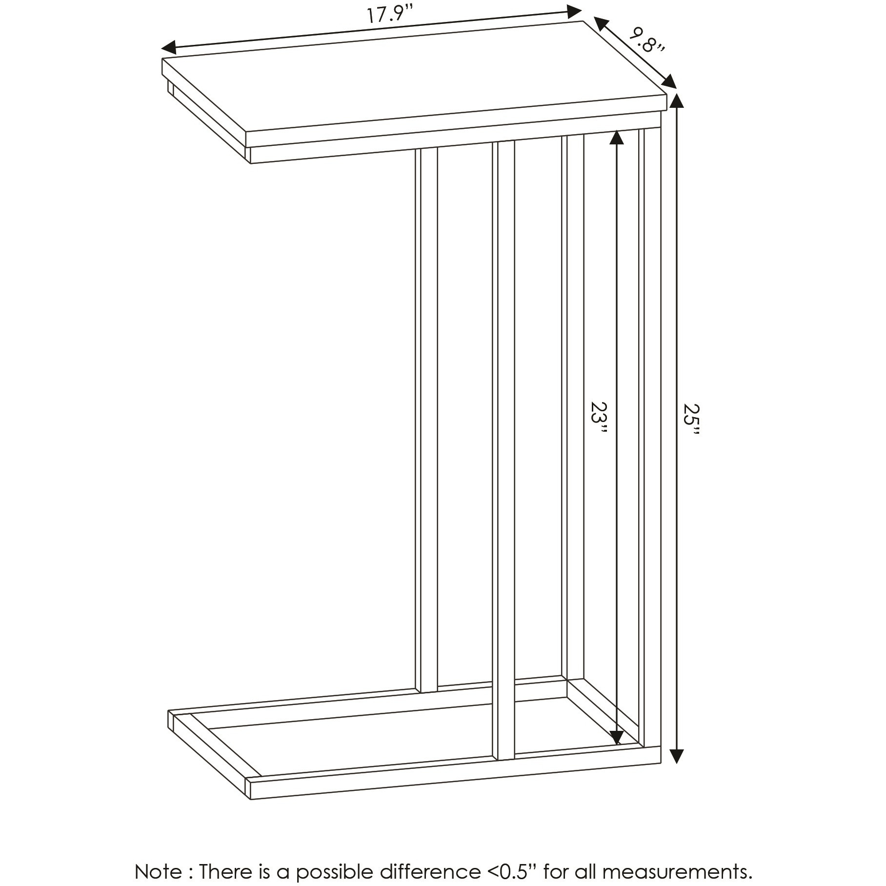 Furinno Hermite Multipurpose Wall Mounting Storage Shelf, Espresso