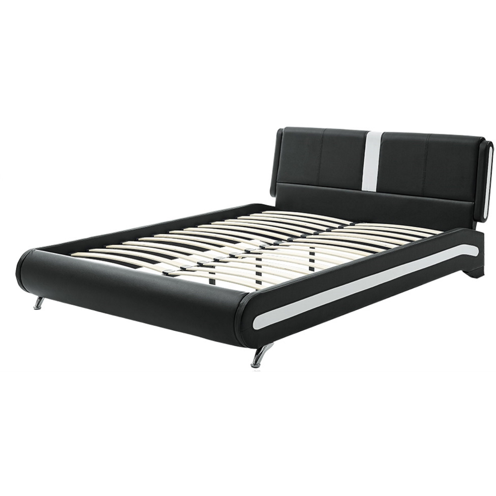 Carlton Platform Bed, King, Black