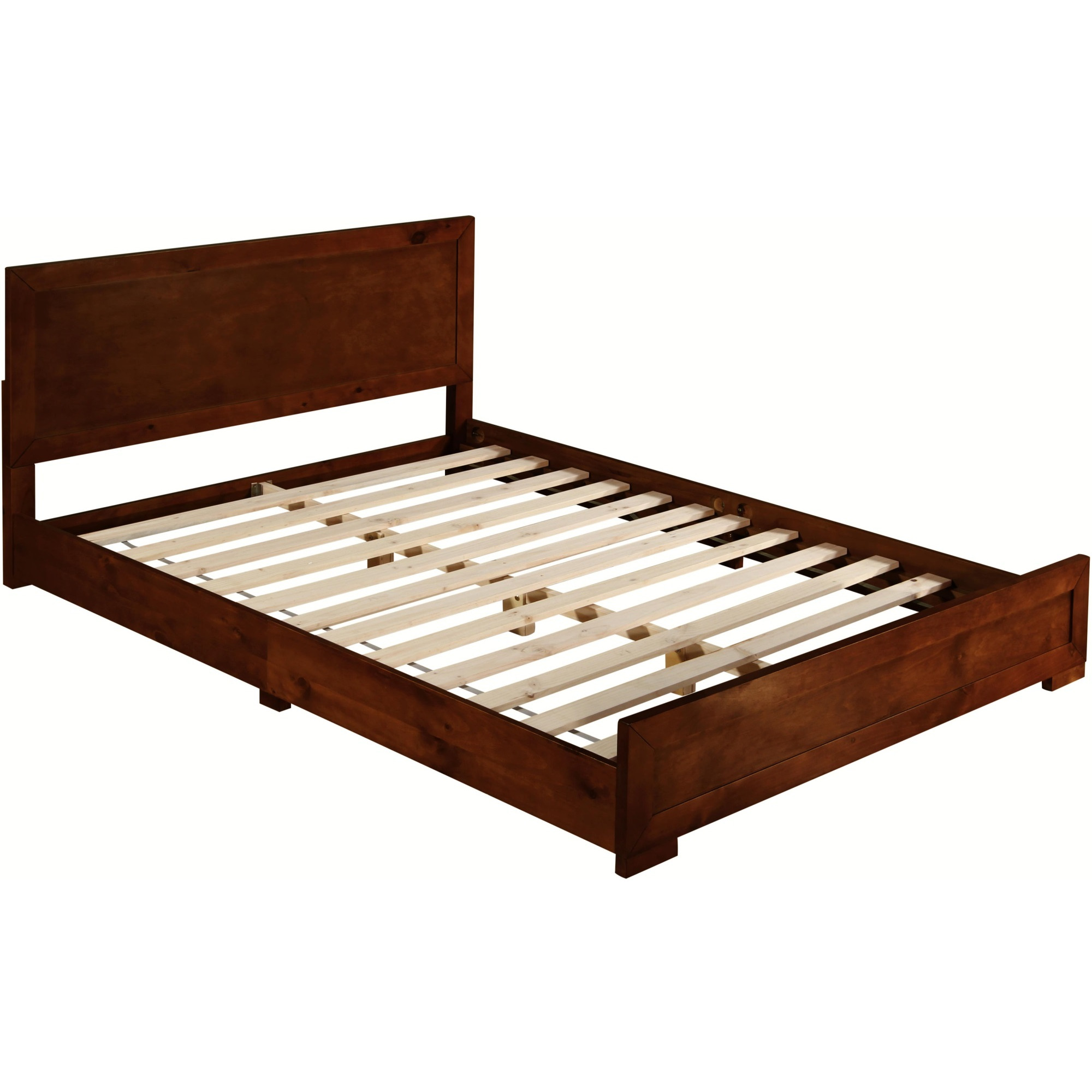 Oxford Platform Bed, Walnut, Queen
