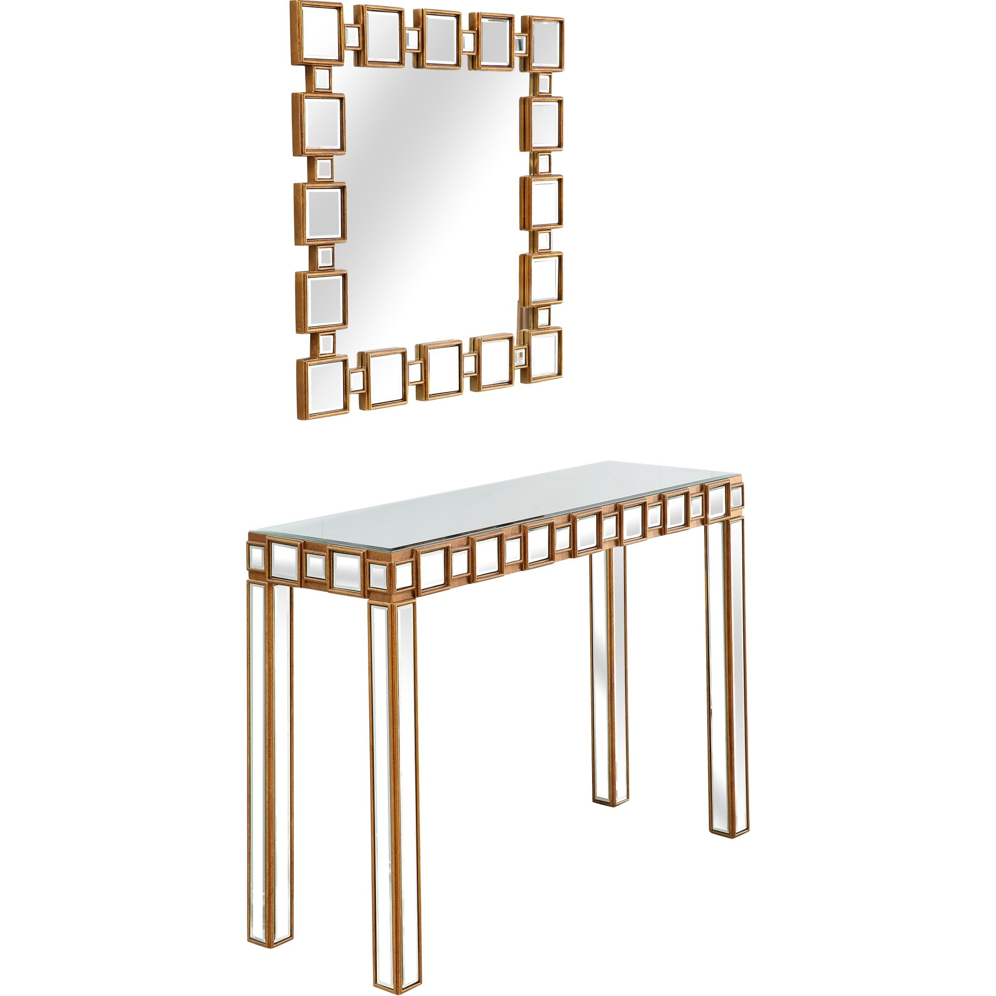 Orion Wall Mirror and Console