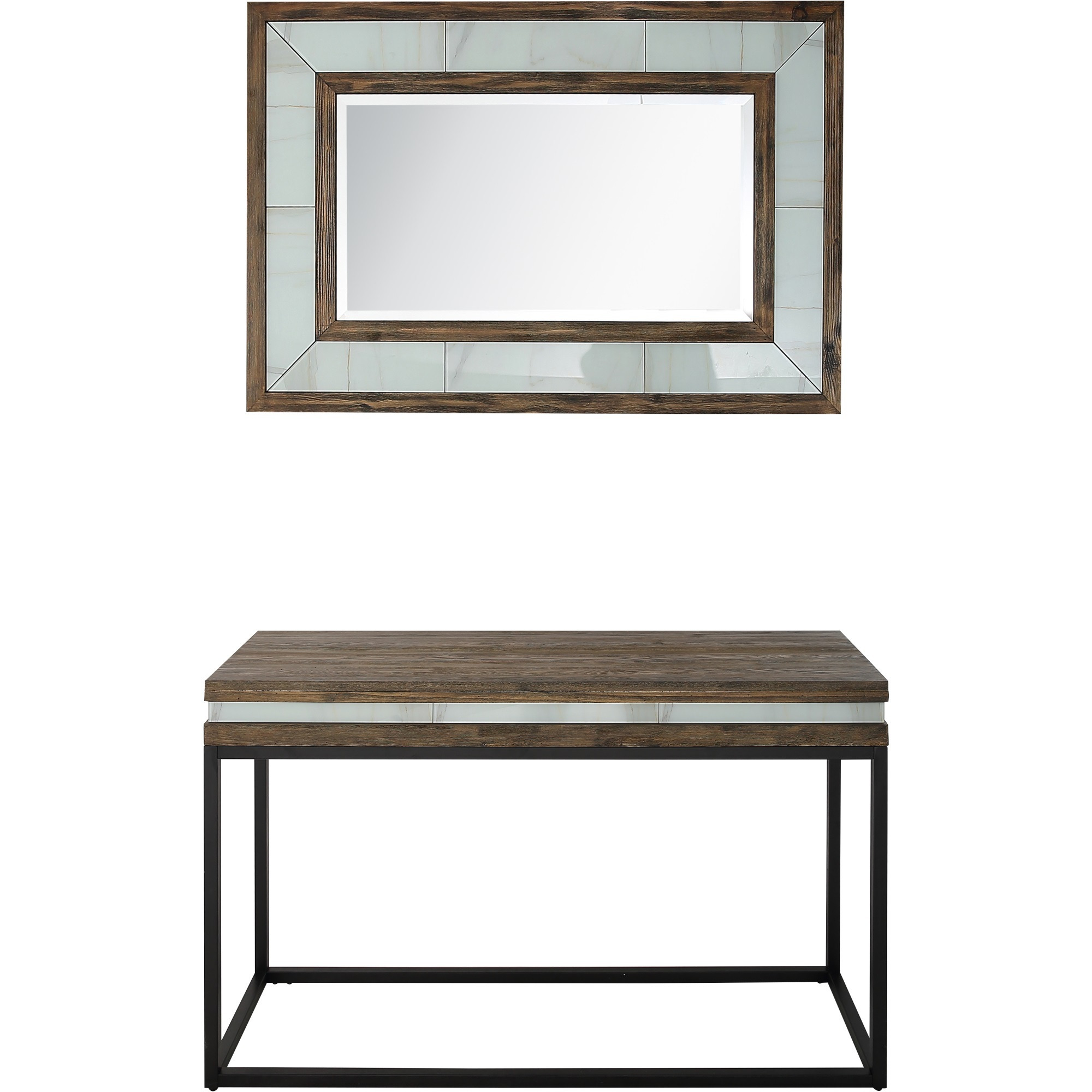 Bailey Wall Mirror and Console Table