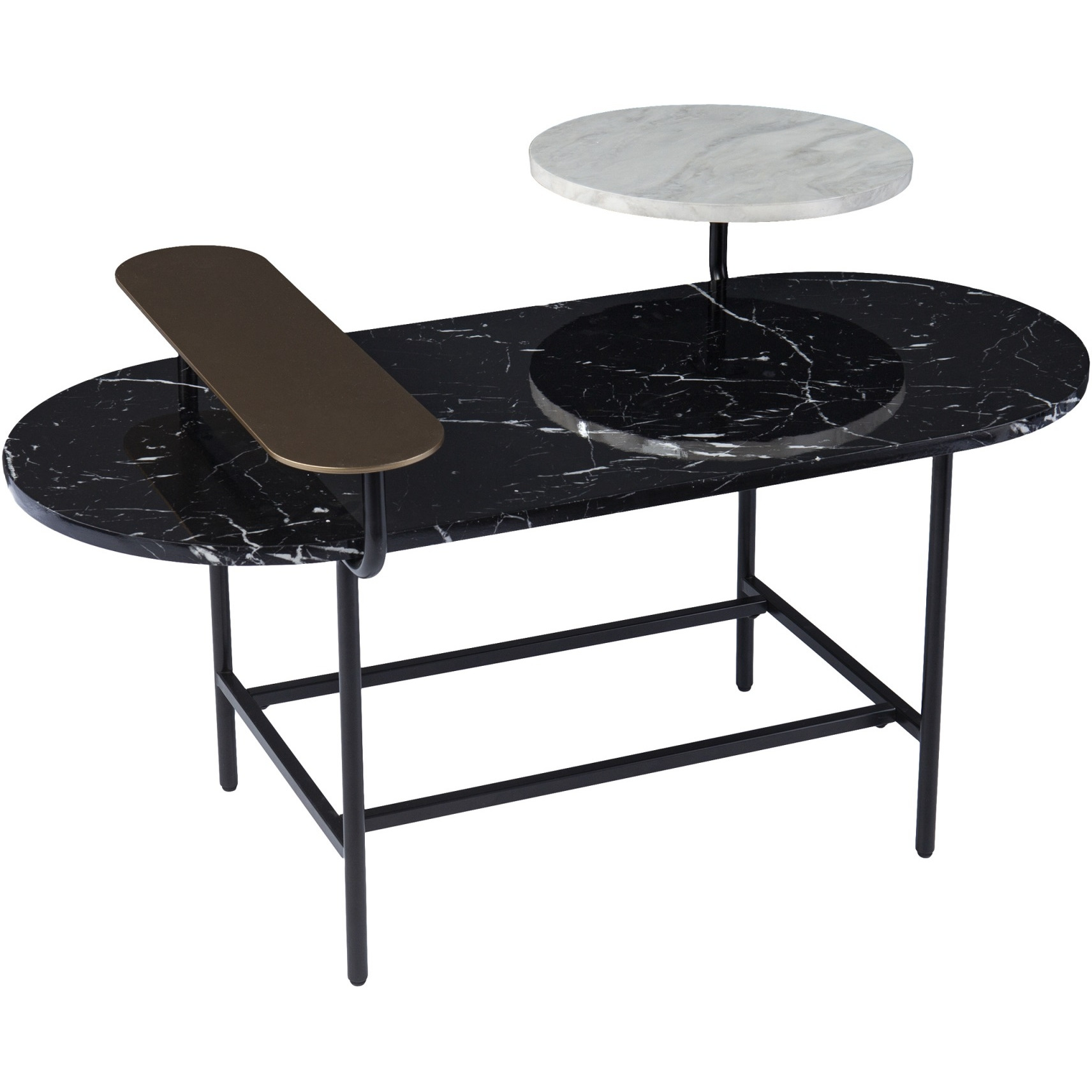 Arcklid Faux Marble Cocktail Table w/ Storage