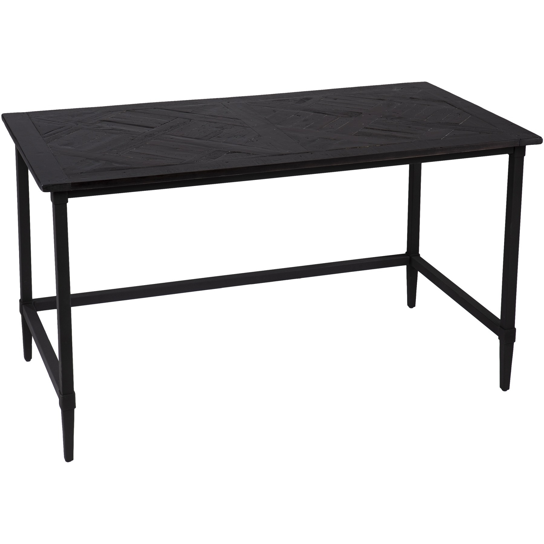 Lawrenny Reclaimed Wood Desk - Black