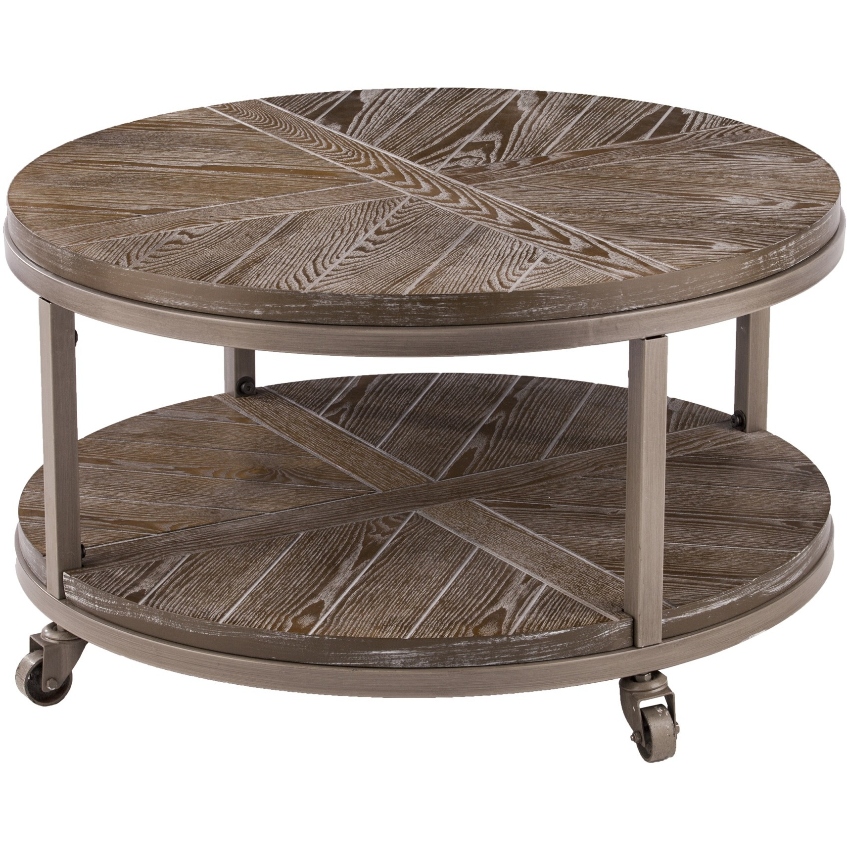 Konya Urban Industrial Round Cocktail Table