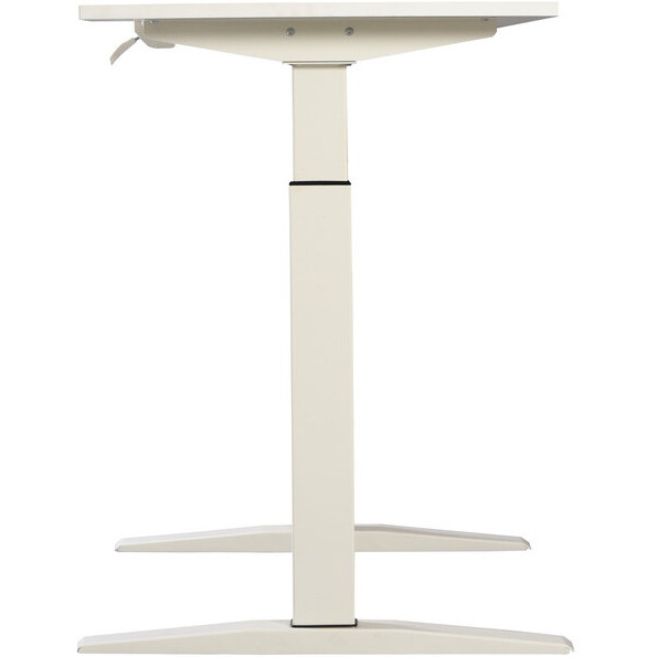 Manual adjustable working desk in white color