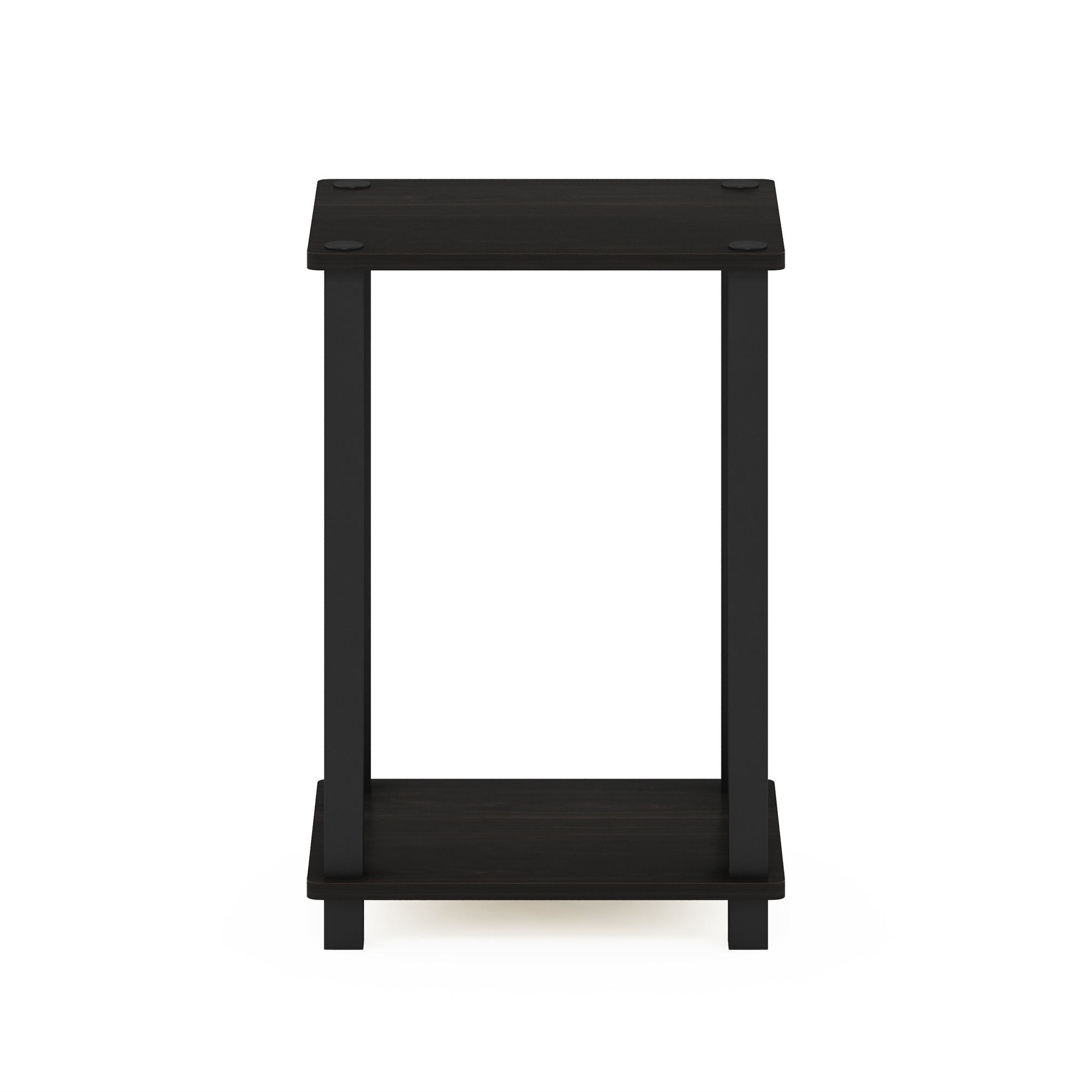 Furinno Simplistic End Table, Small, Espresso/Black