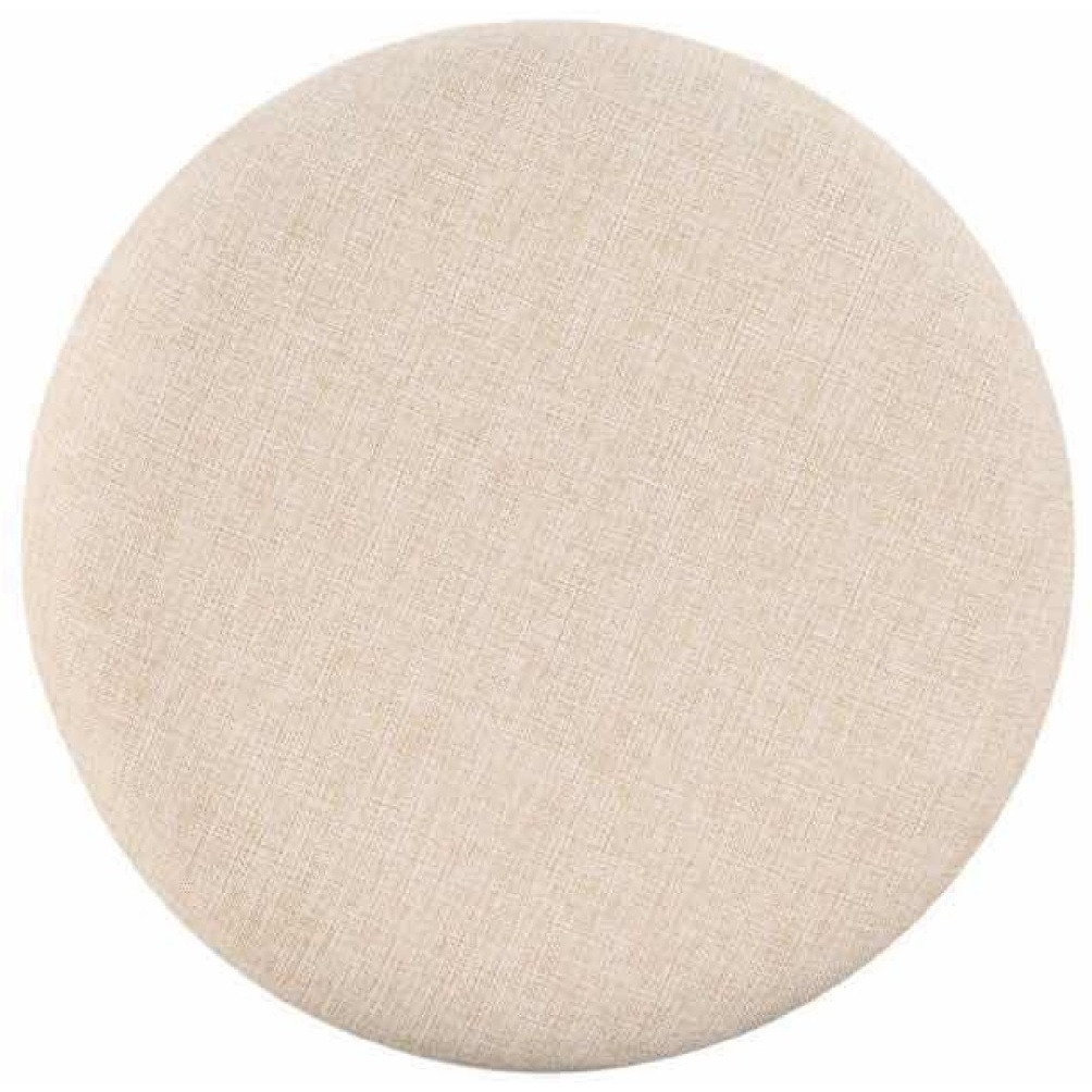 Liam 24 Inch Wood Counter Stool, Swivel Seat, High Density Foam Cushion, Ivory