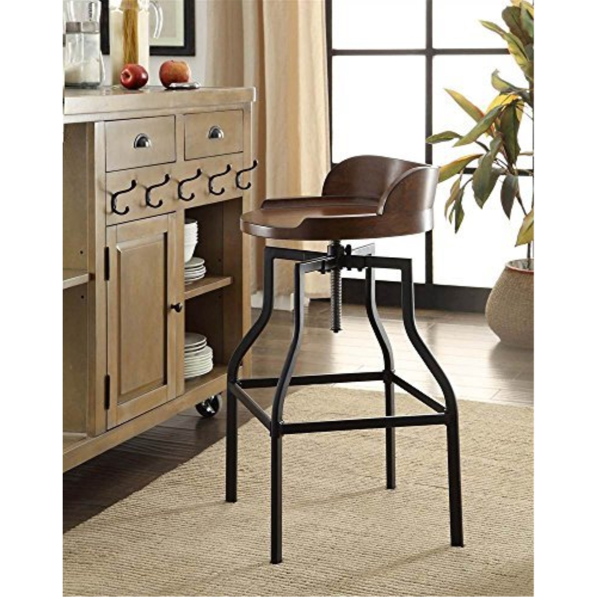 Barrel Style Adjustable Stool