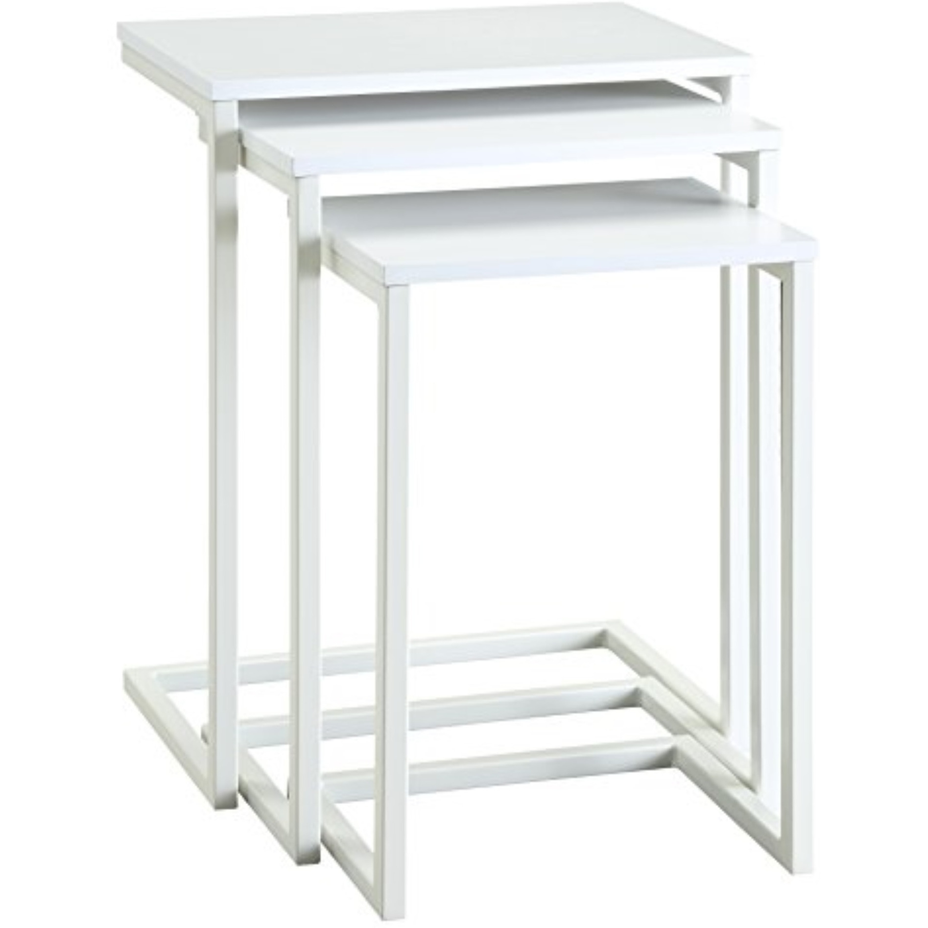 Addison Nesting Table Set, White
