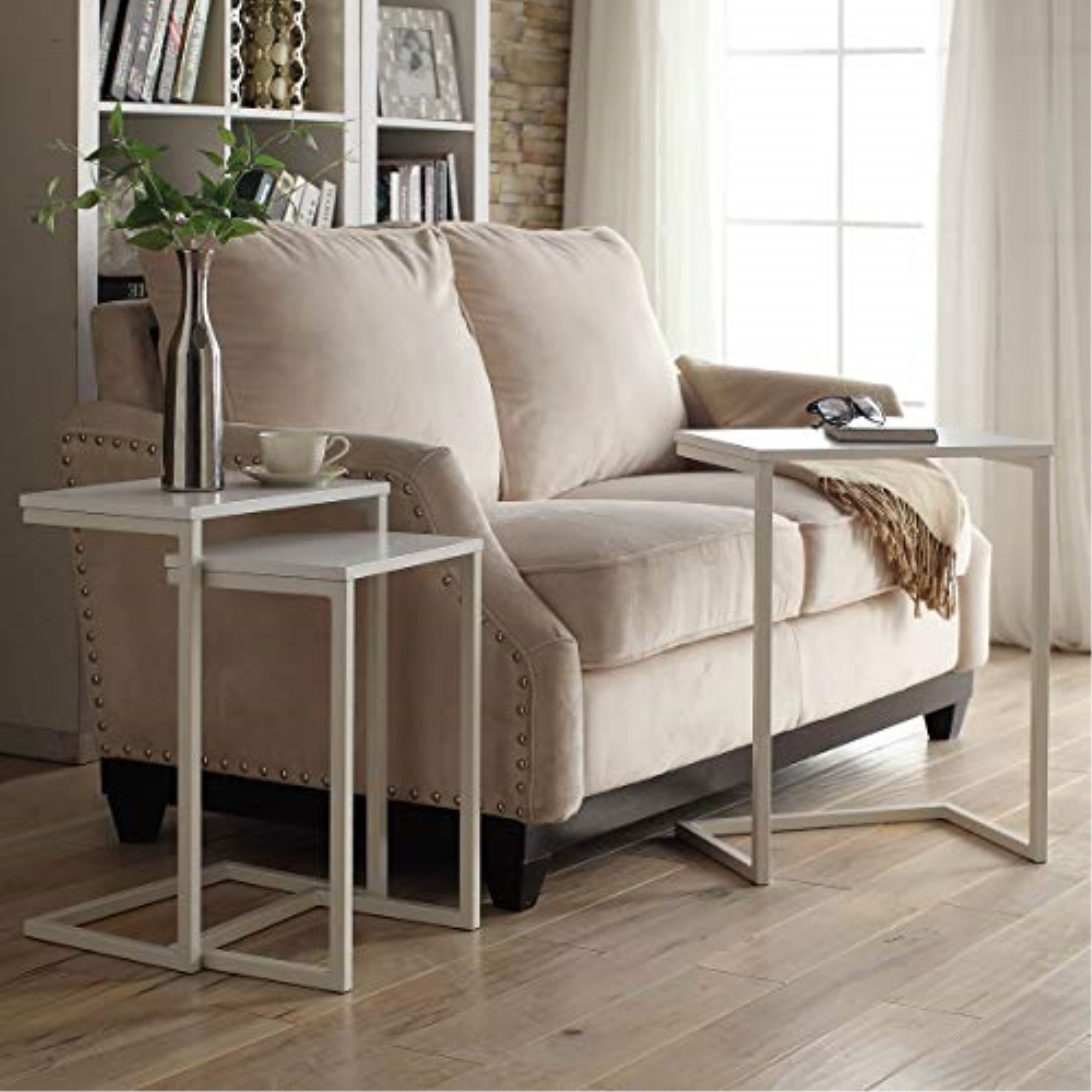 Addison Nesting Table Set, White