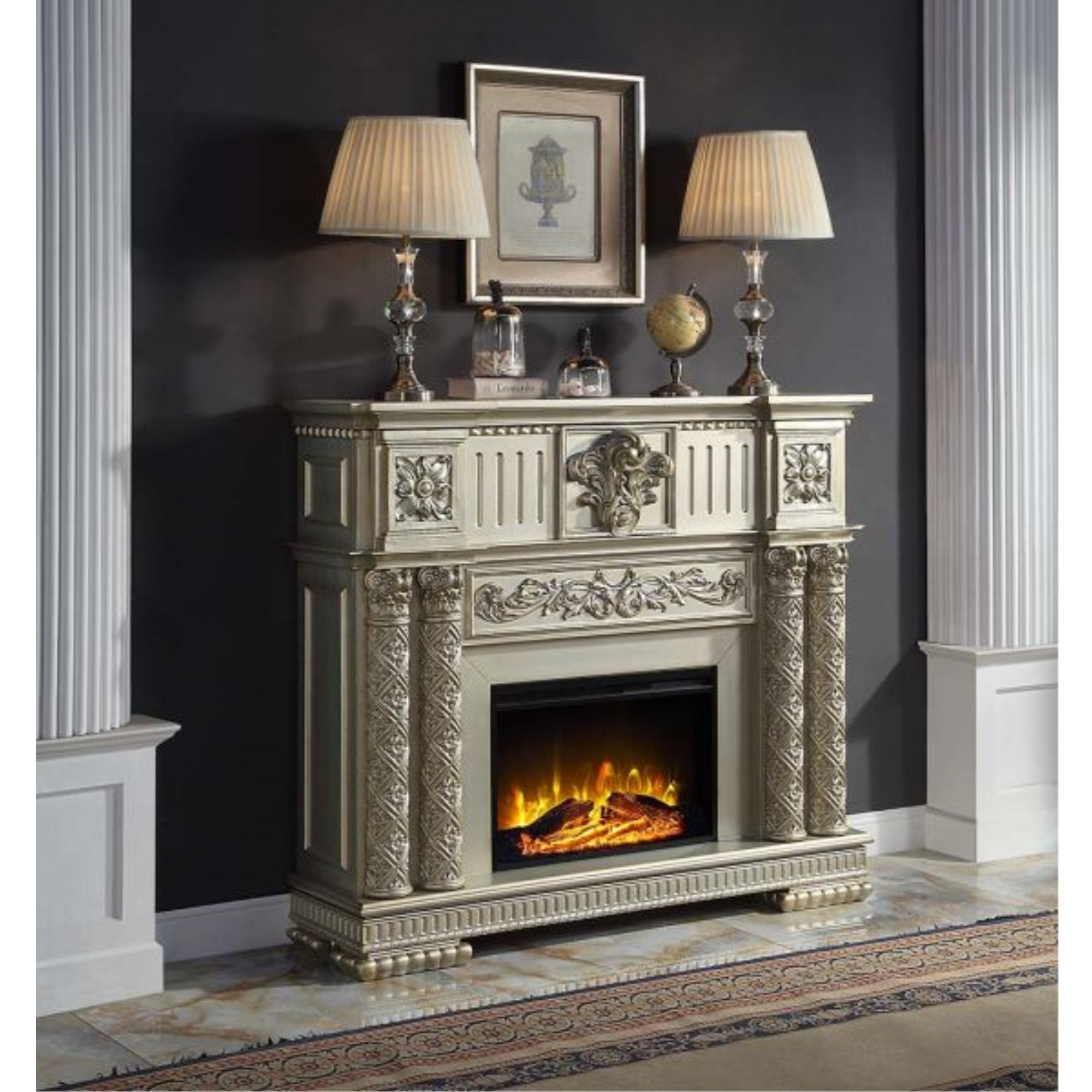 AC01311 Fireplace, Gold Patina Finish - Vendome ( 1Pc/1Ctn )