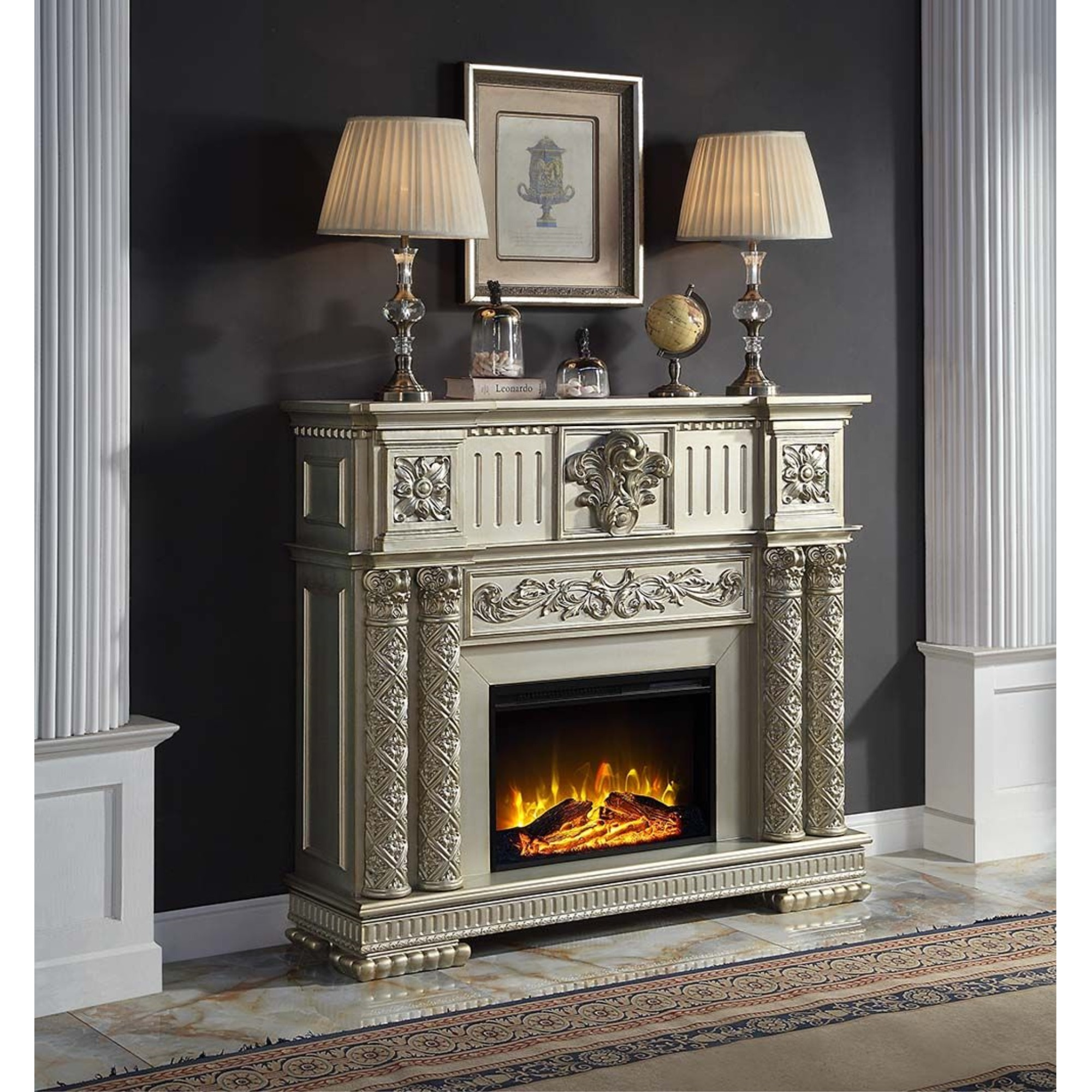 AC01311 Fireplace, Gold Patina Finish - Vendome ( 1Pc/1Ctn )