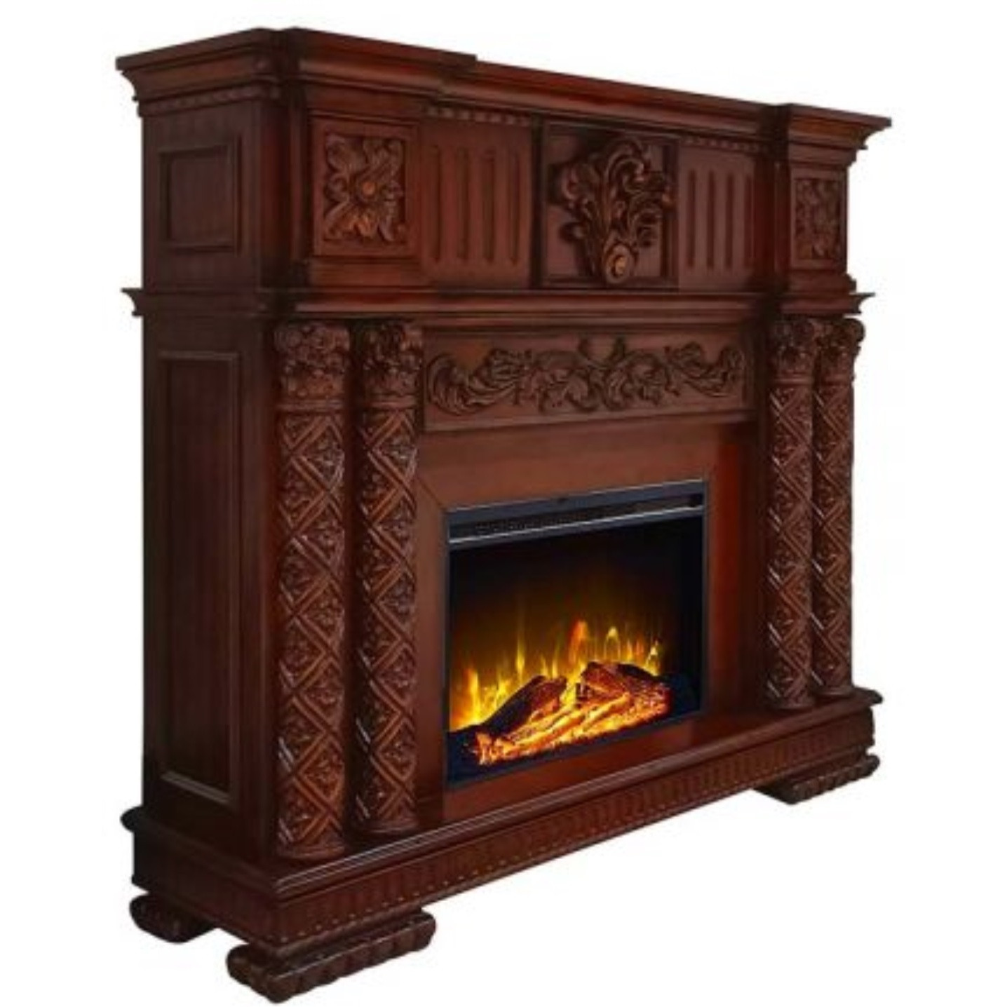 AC01312 Fireplace, Cherry Finish - Vendome ( 1Pc/1Ctn )