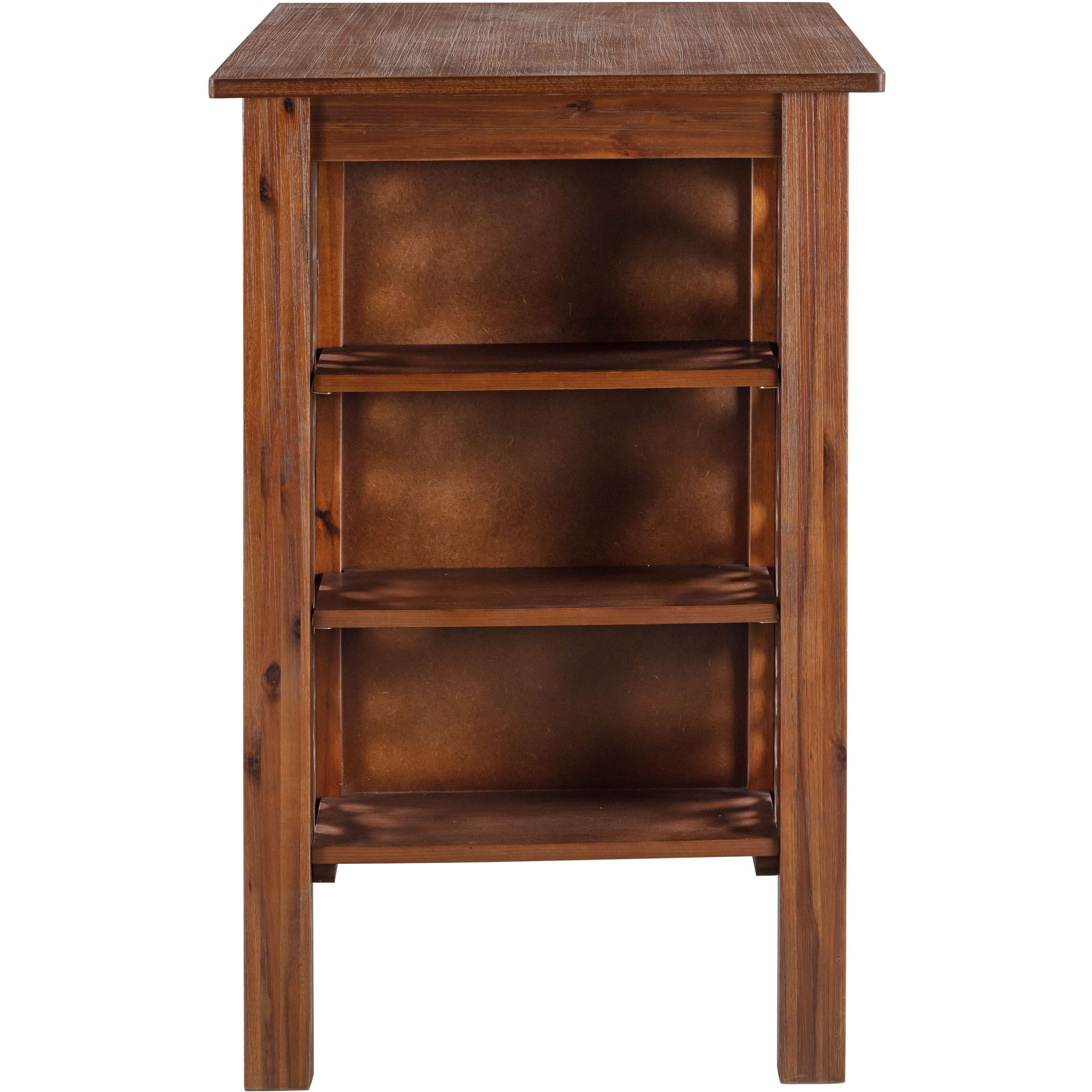 Brittany Rectangular Counter Height Bar Table - Chestnut Wire-Brush