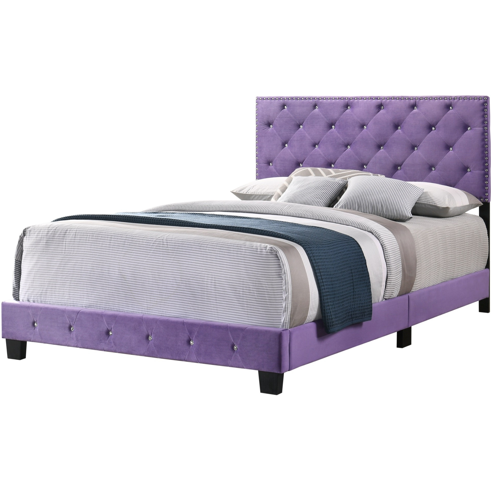 Suffolk Purple Full Panel Bed