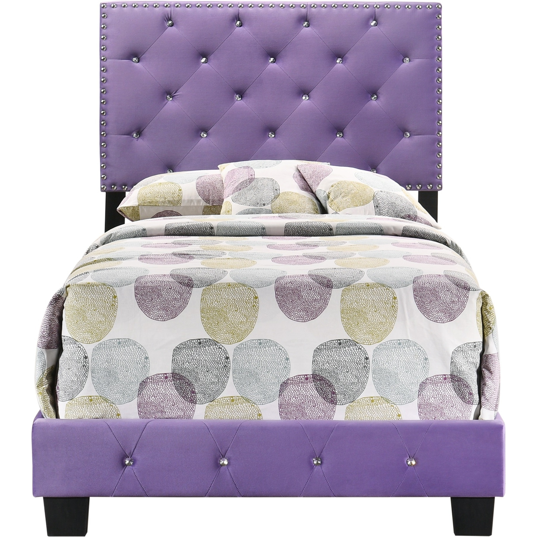 Suffolk Purple Twin Panel Bed
