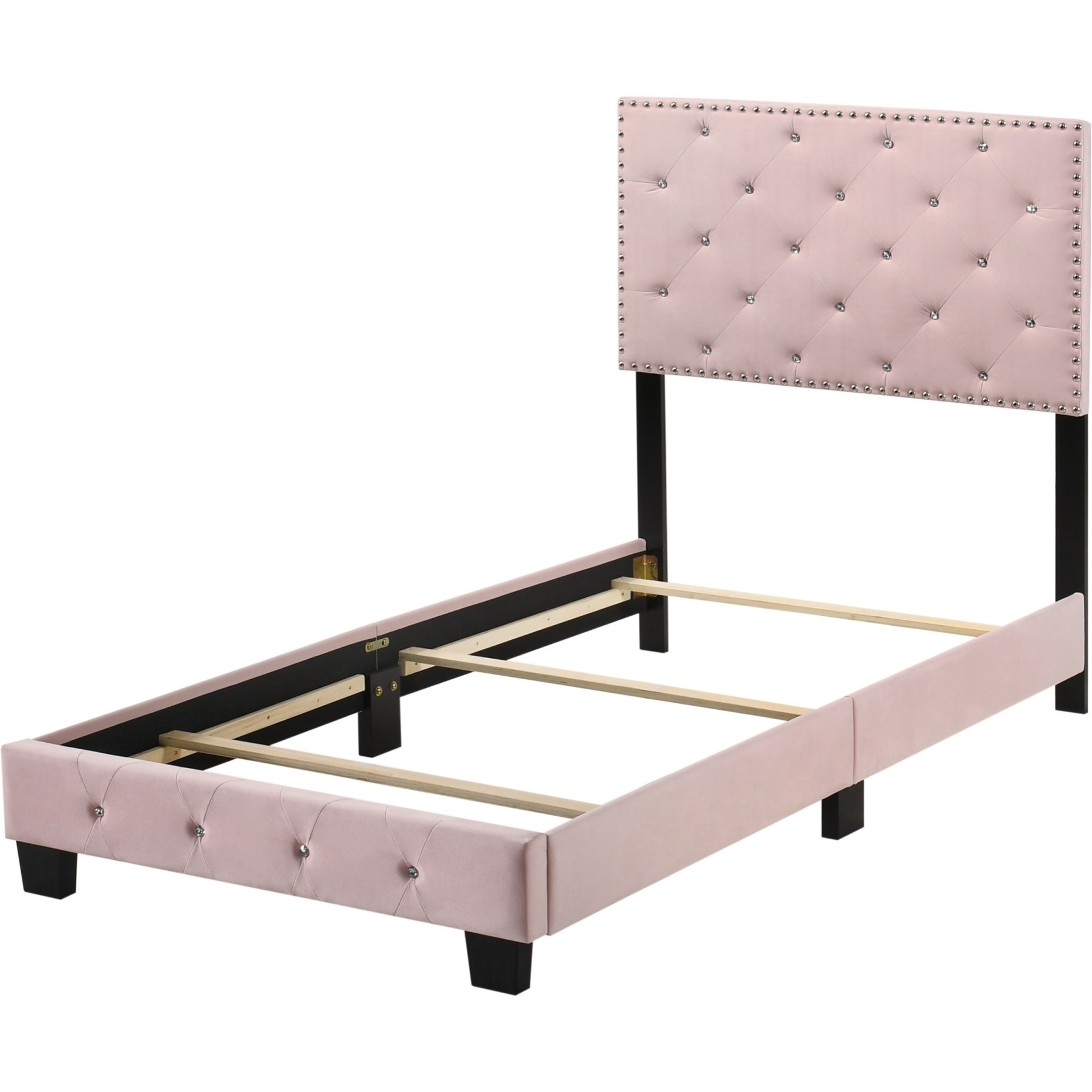 Suffolk Pink Twin Panel Bed