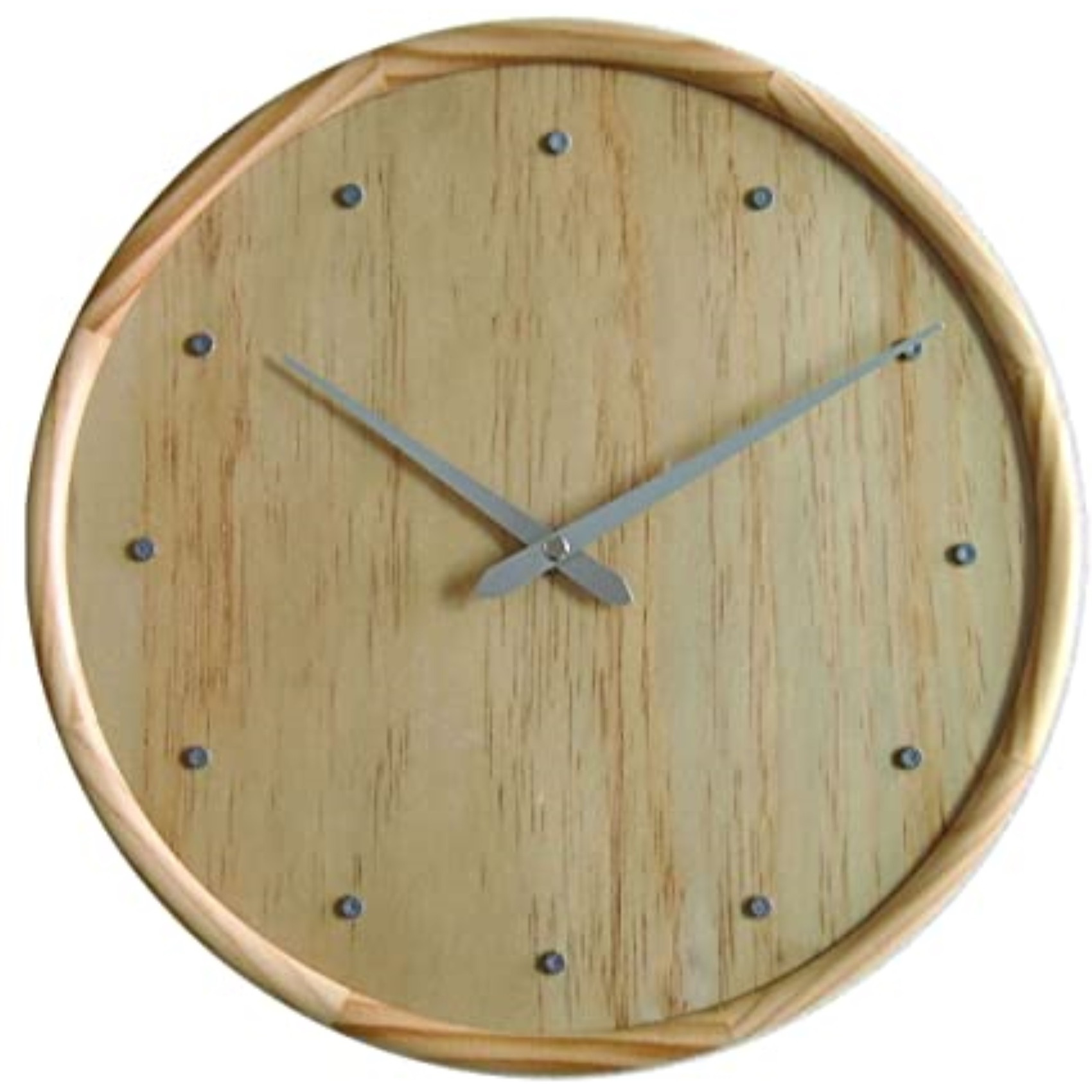 ASPEN, Wood wall clock in a natural wood finish